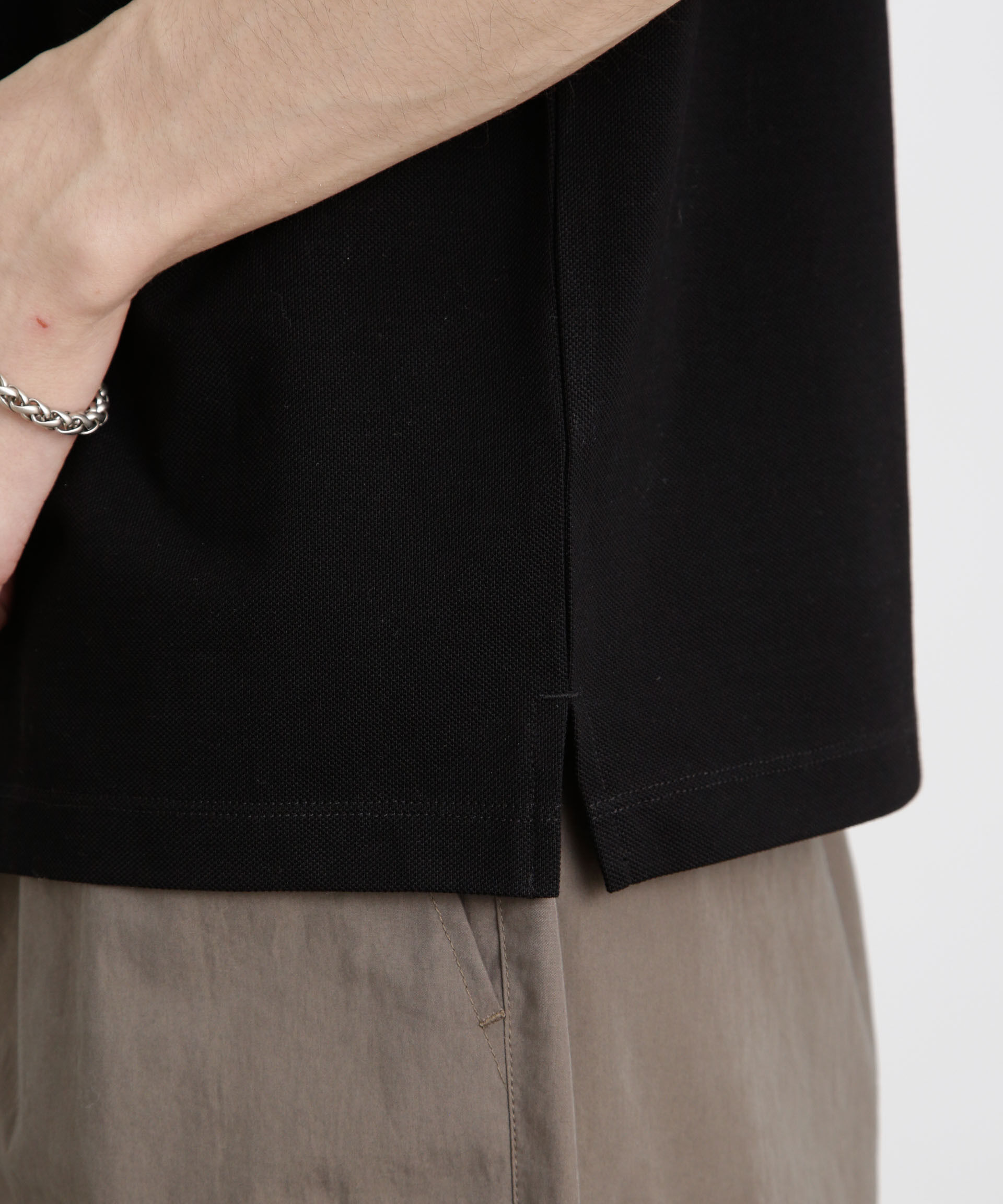 nano･universe「アンチスメル 鹿の子ポロ 半袖」|Tシャツ・カットソー|