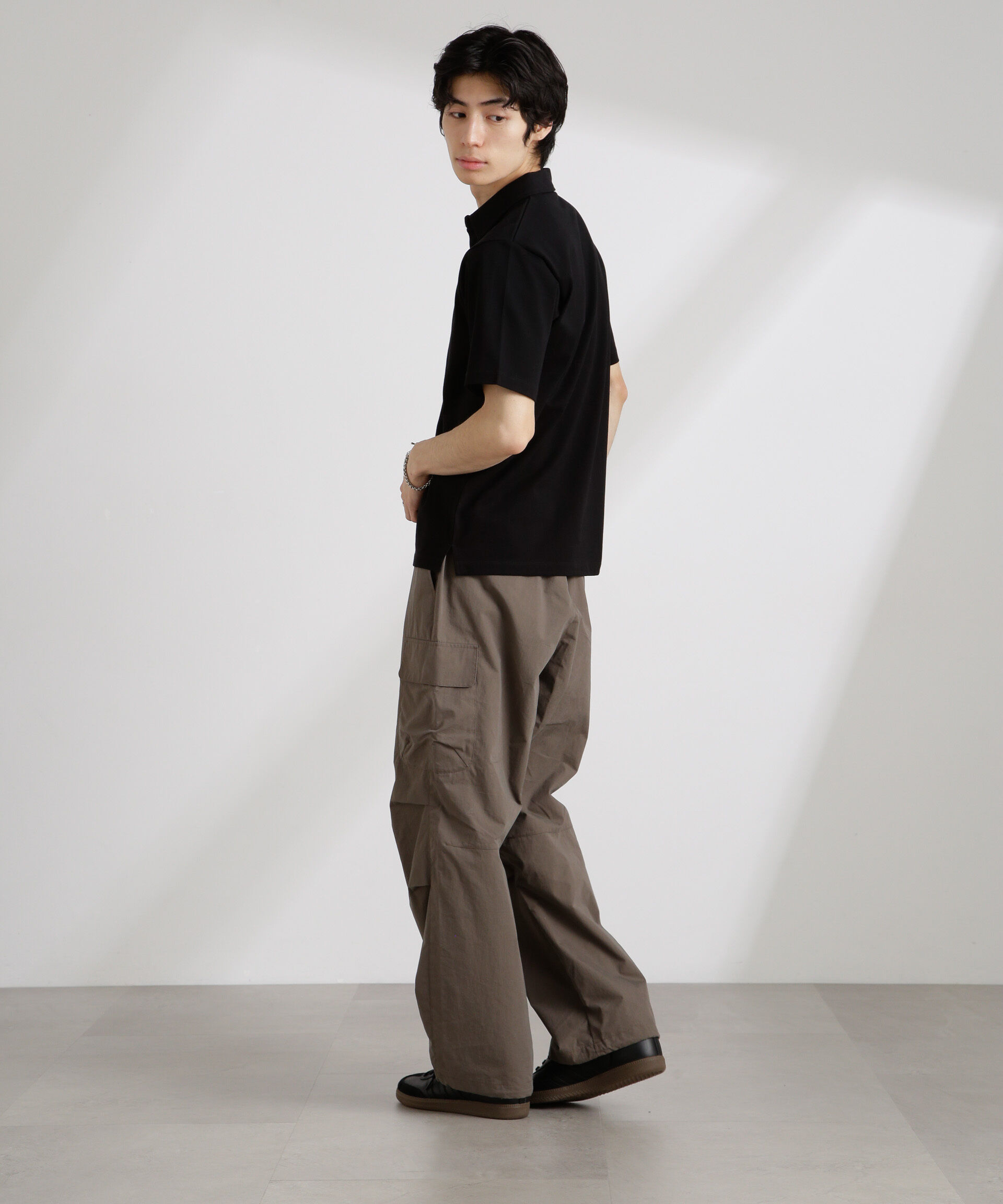 nano･universe「アンチスメル 鹿の子ポロ 半袖」|Tシャツ・カットソー|