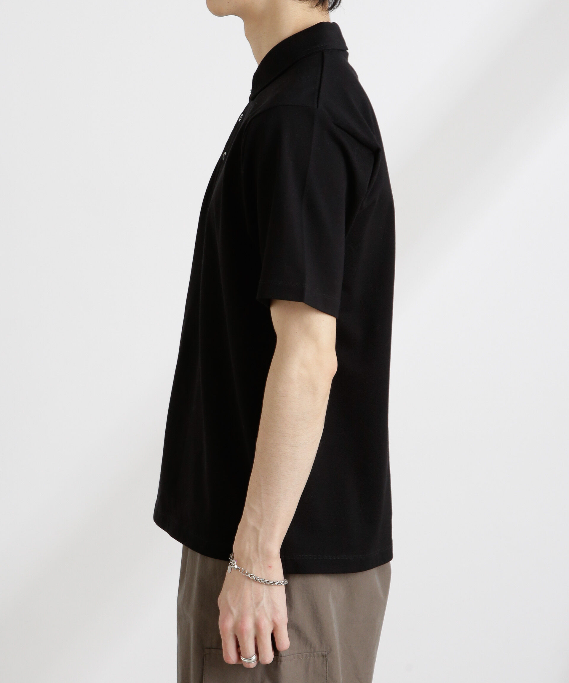 nano･universe「アンチスメル 鹿の子ポロ 半袖」|Tシャツ・カットソー|