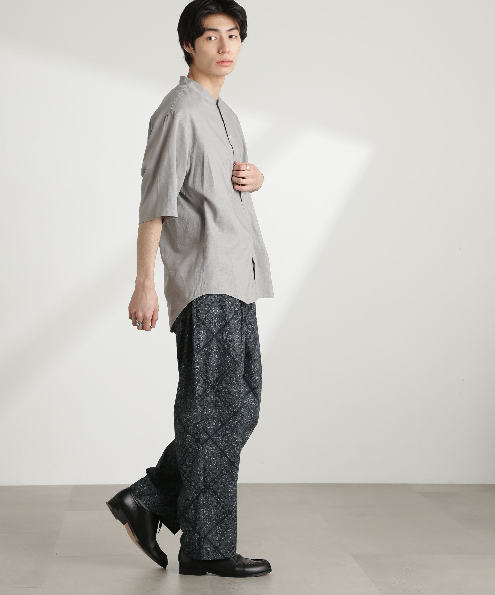 nano･universe「オリジナルパターンイージーパンツ」|チノ|