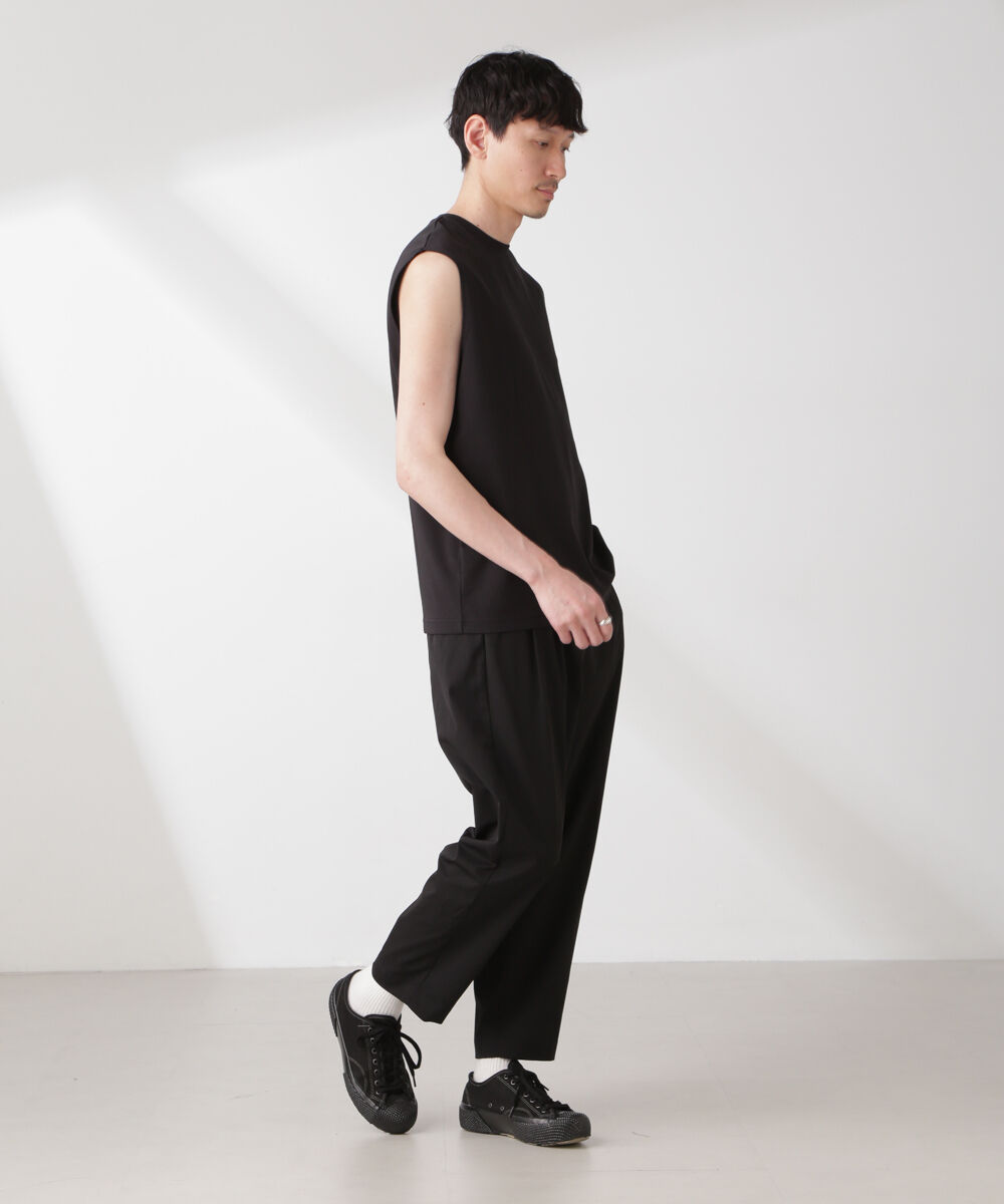 nano･universe「クールタッチ プレーティング天竺 ノースリーブ」|Tシャツ・カットソー|