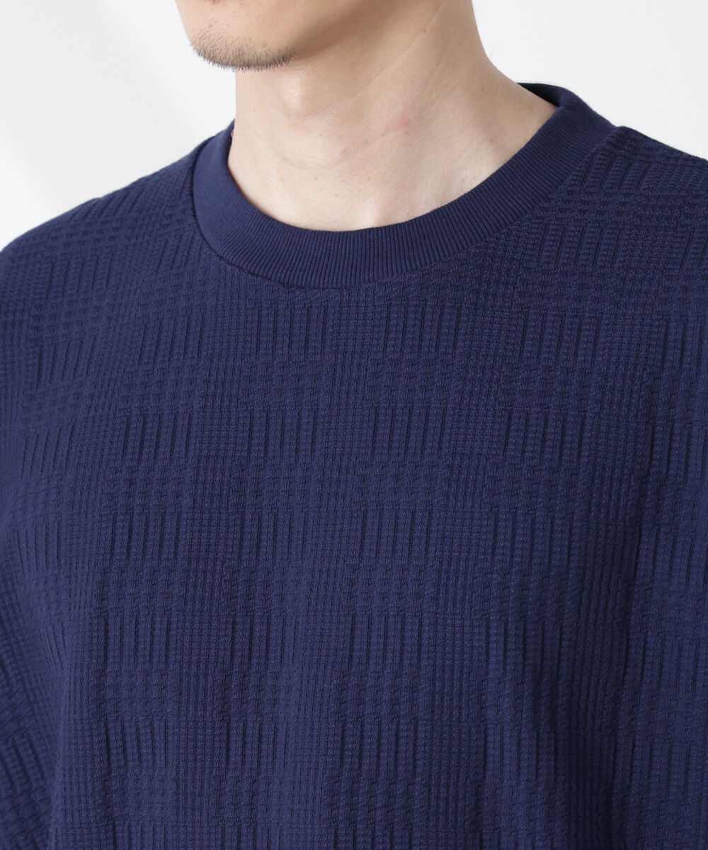 nano･universe「リンクスジャガードコンビTシャツ」|Tシャツ・カットソー|