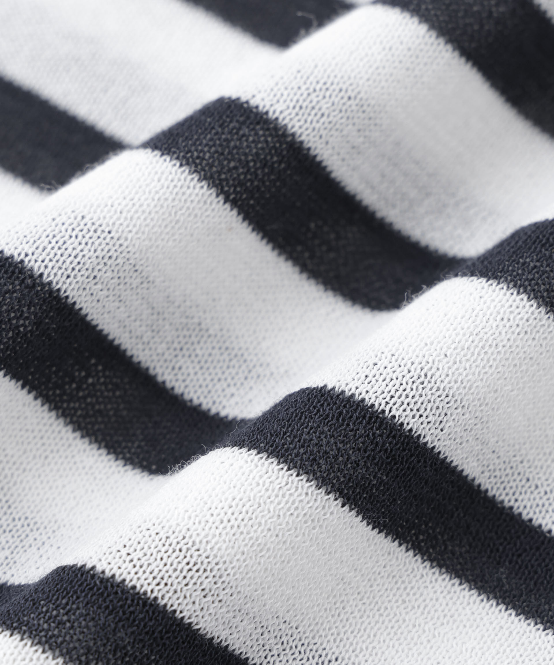 nano･universe「コットンナイロンシアーボーダーニットトップス」|ニット・セーター|