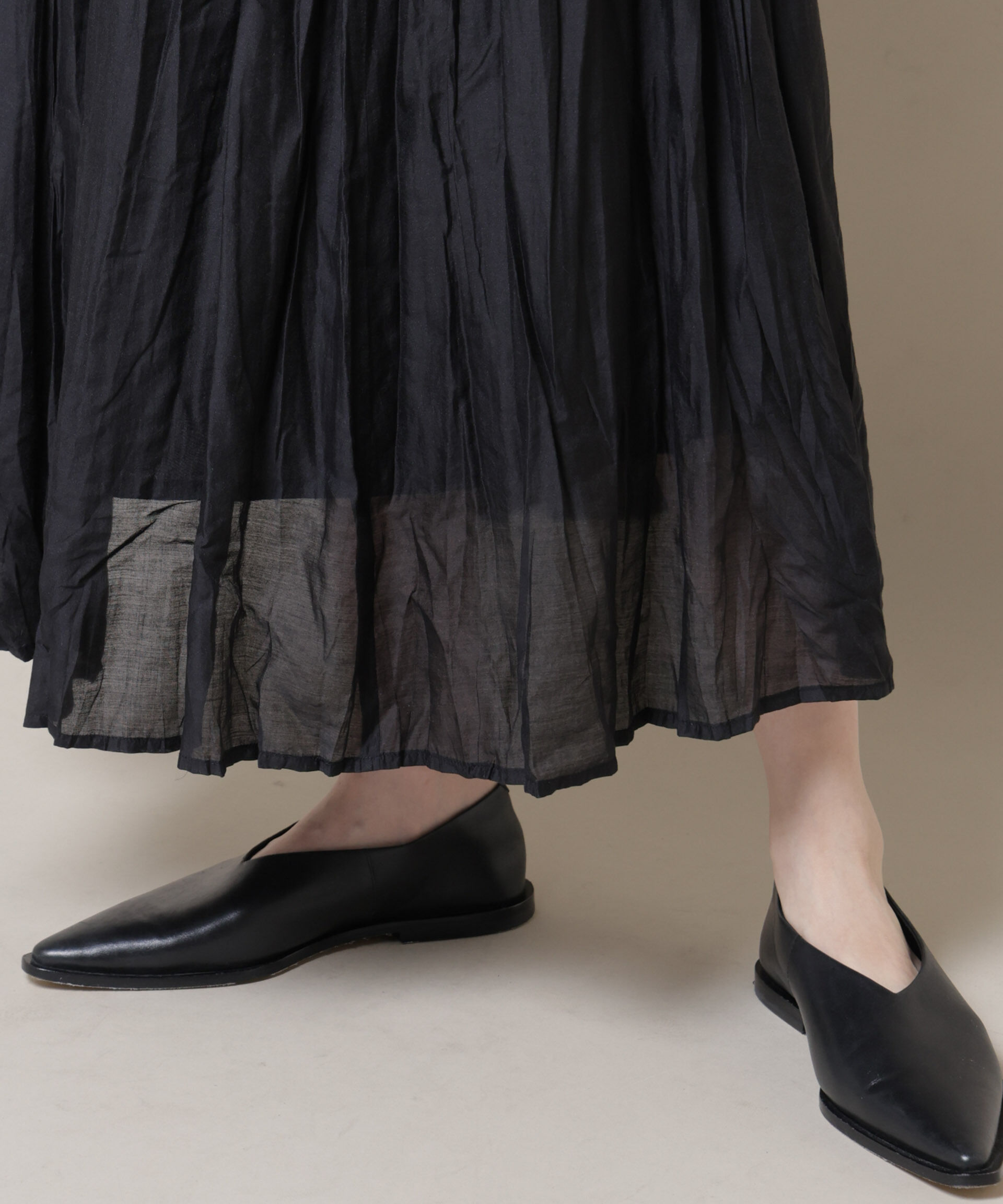 nano･universe「クリンクルシアースカート」|スカート|