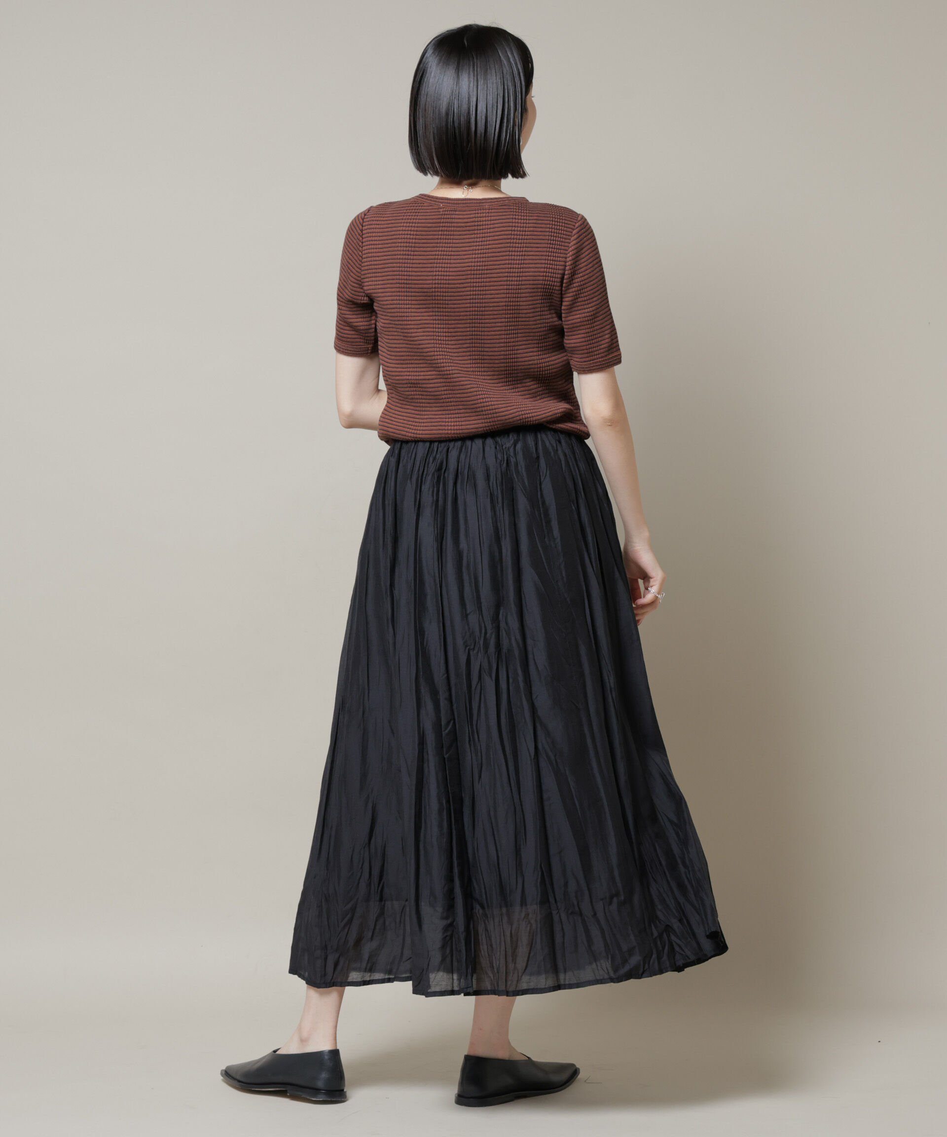 nano･universe「クリンクルシアースカート」|スカート|