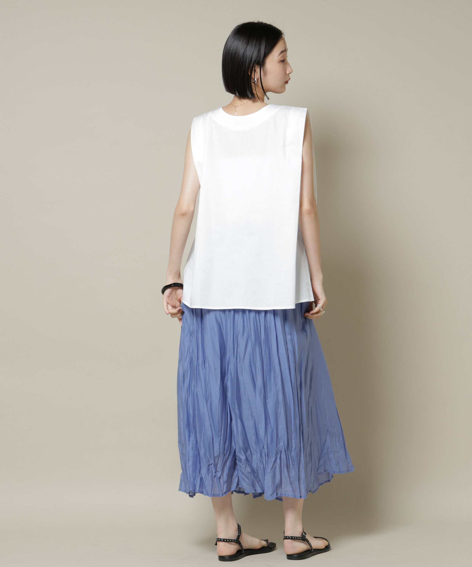 nano･universe「クリンクルシアースカート」|スカート|