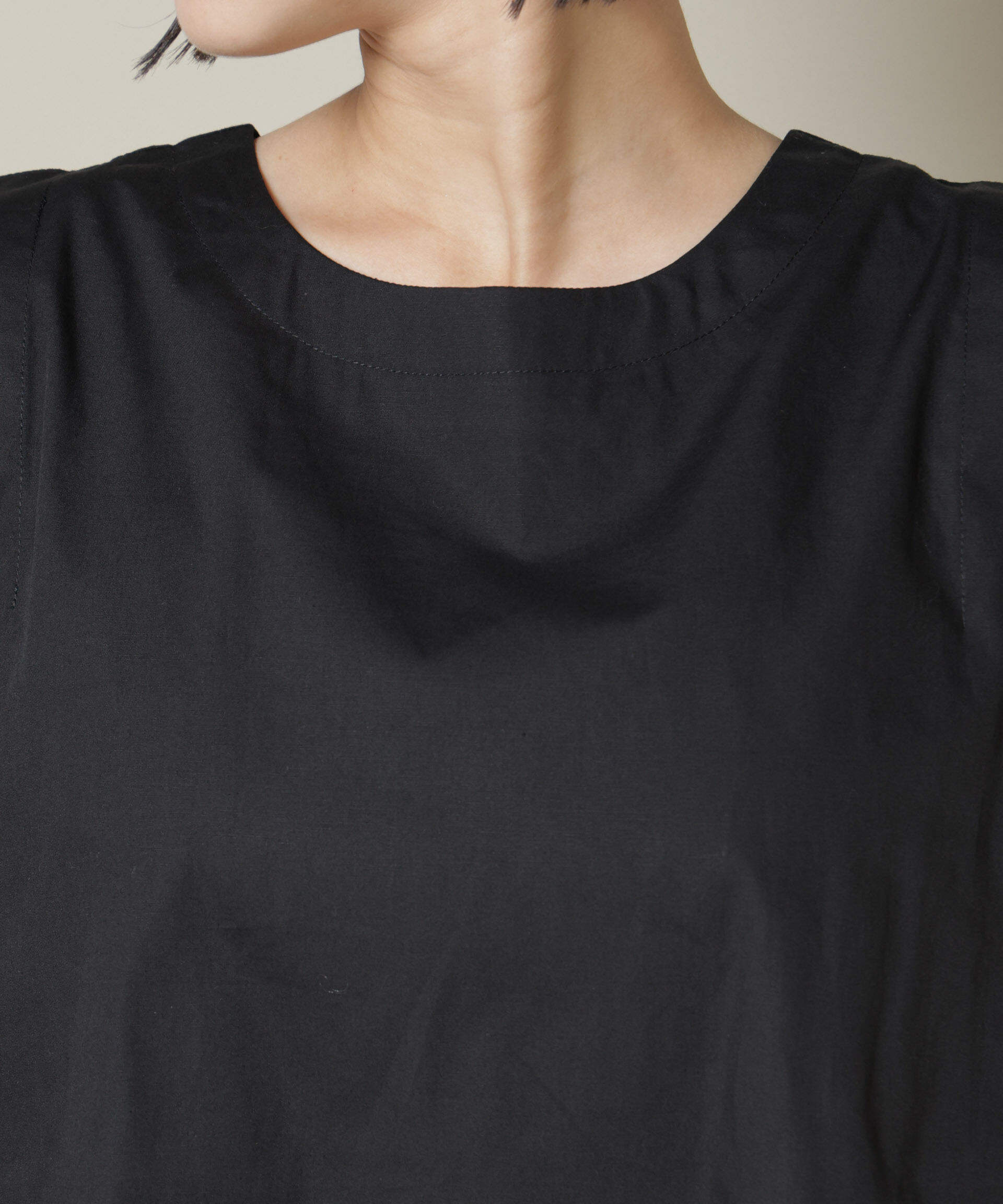 nano･universe「前後2wayブロードボタンデザインノースリーブブラウス」|シャツ・ブラウス|