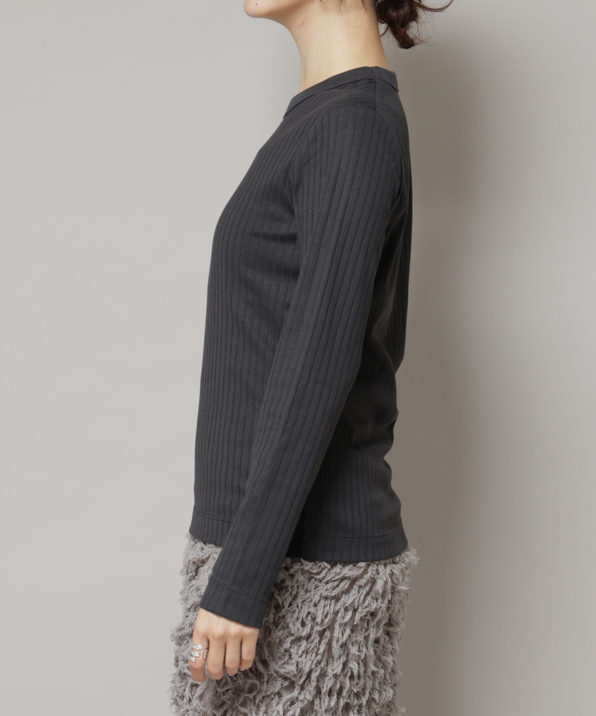 nano･universe「Anti Soaked(Ｒ) 汗染み防止リブロンＴ」|Tシャツ・カットソー|