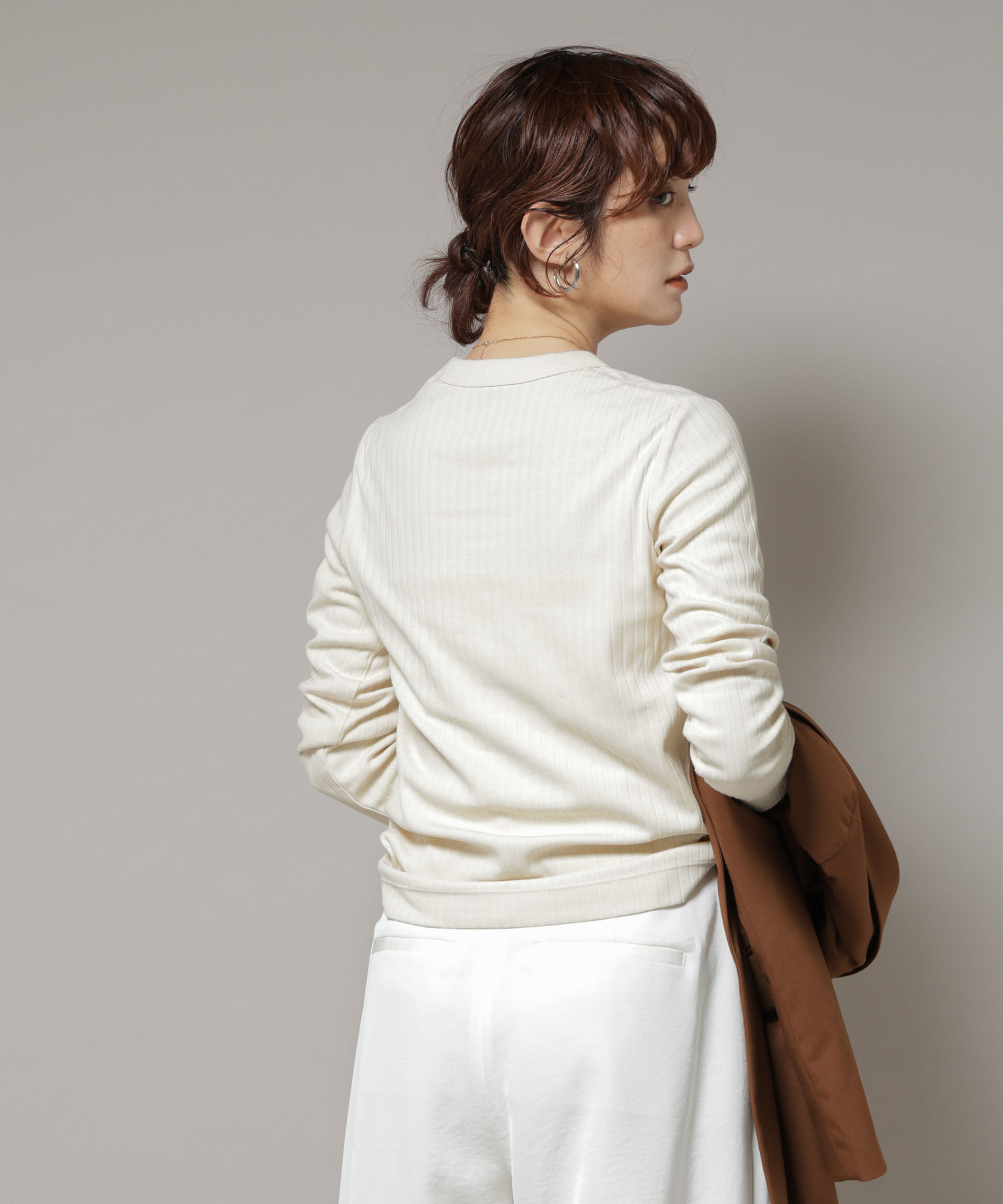 nano･universe「Anti Soaked(Ｒ) 汗染み防止リブロンＴ」|Tシャツ・カットソー|