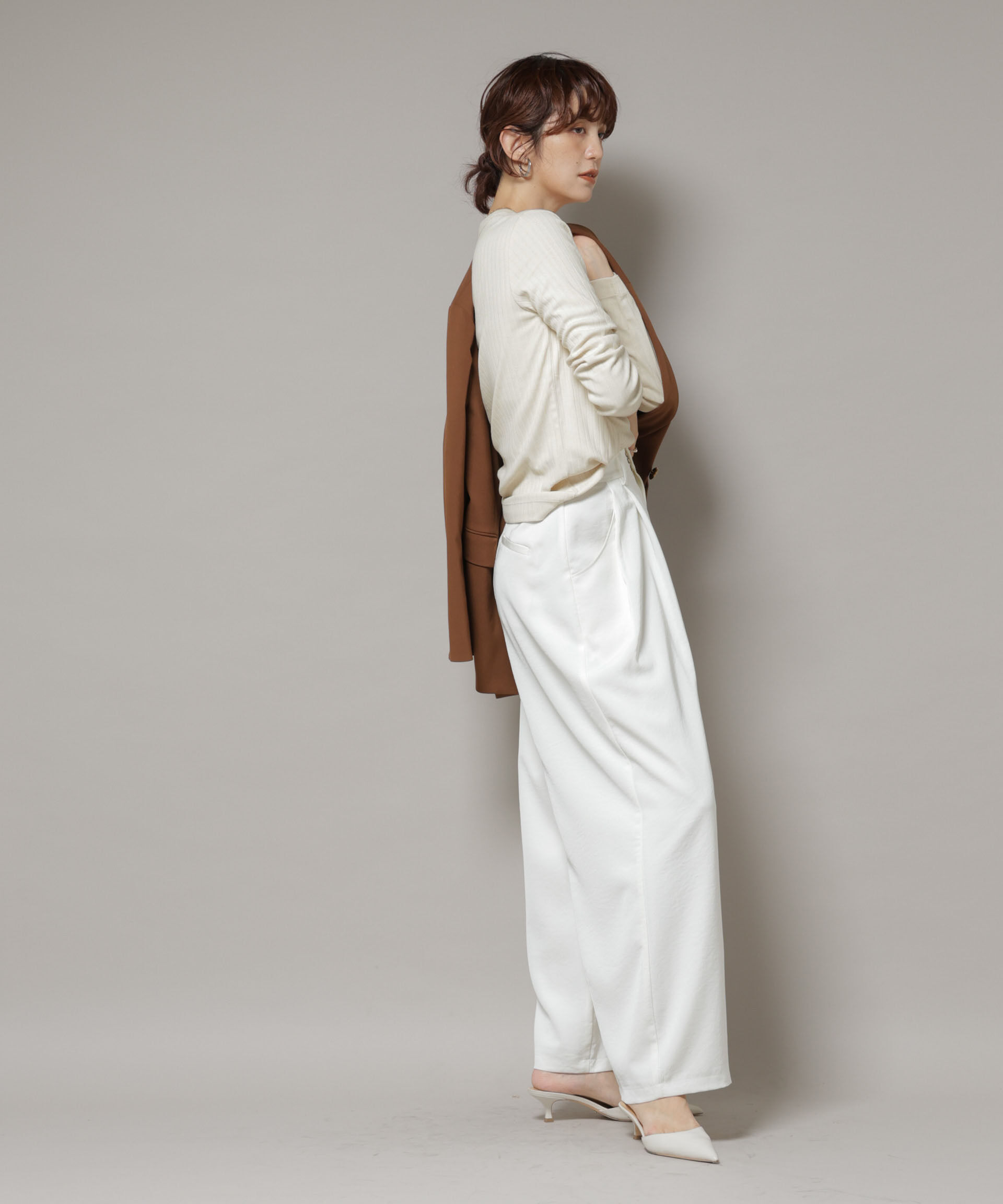 nano･universe「Anti Soaked(Ｒ) 汗染み防止リブロンＴ」|Tシャツ・カットソー|