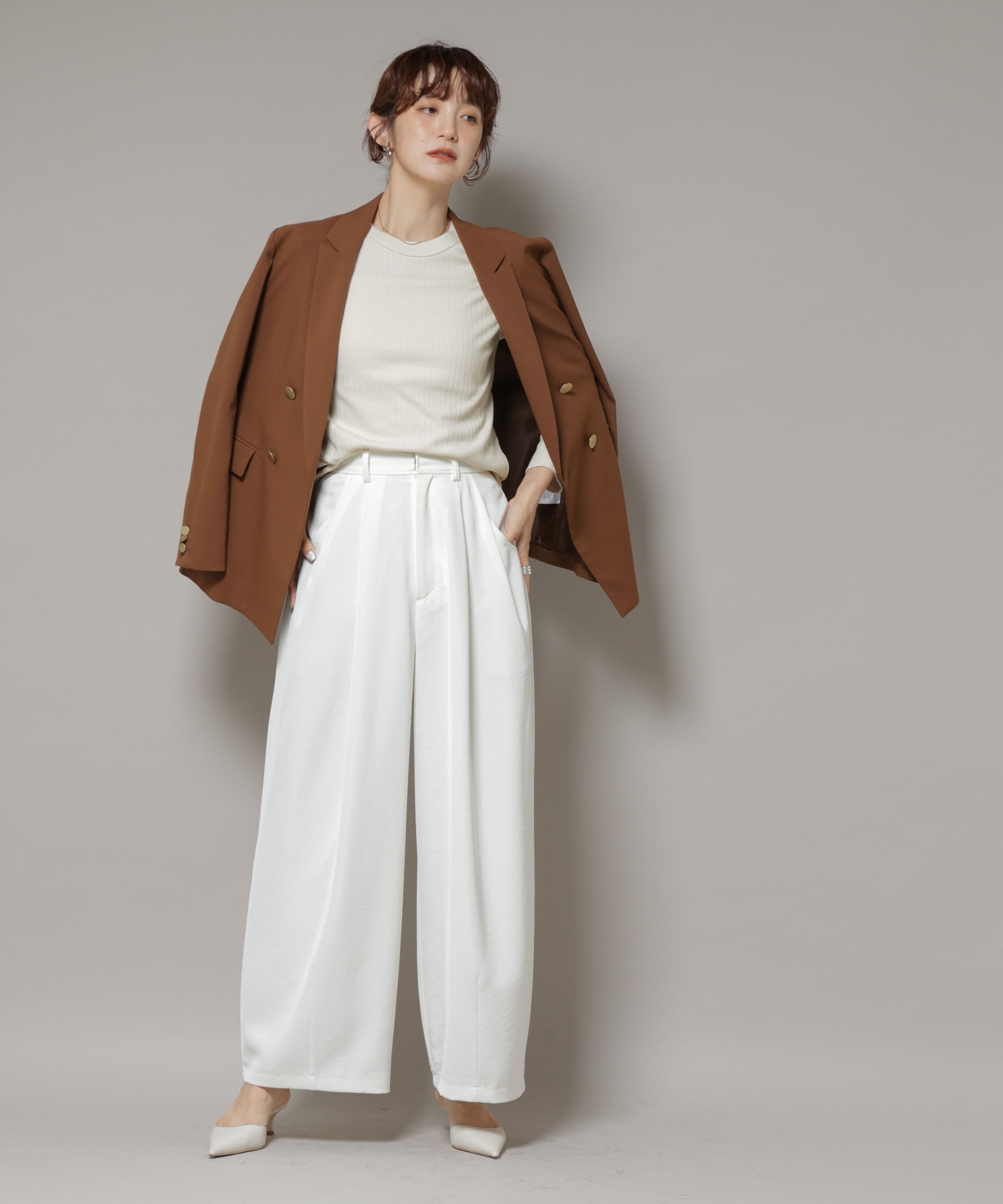 nano･universe「Anti Soaked(Ｒ) 汗染み防止リブロンＴ」|Tシャツ・カットソー|