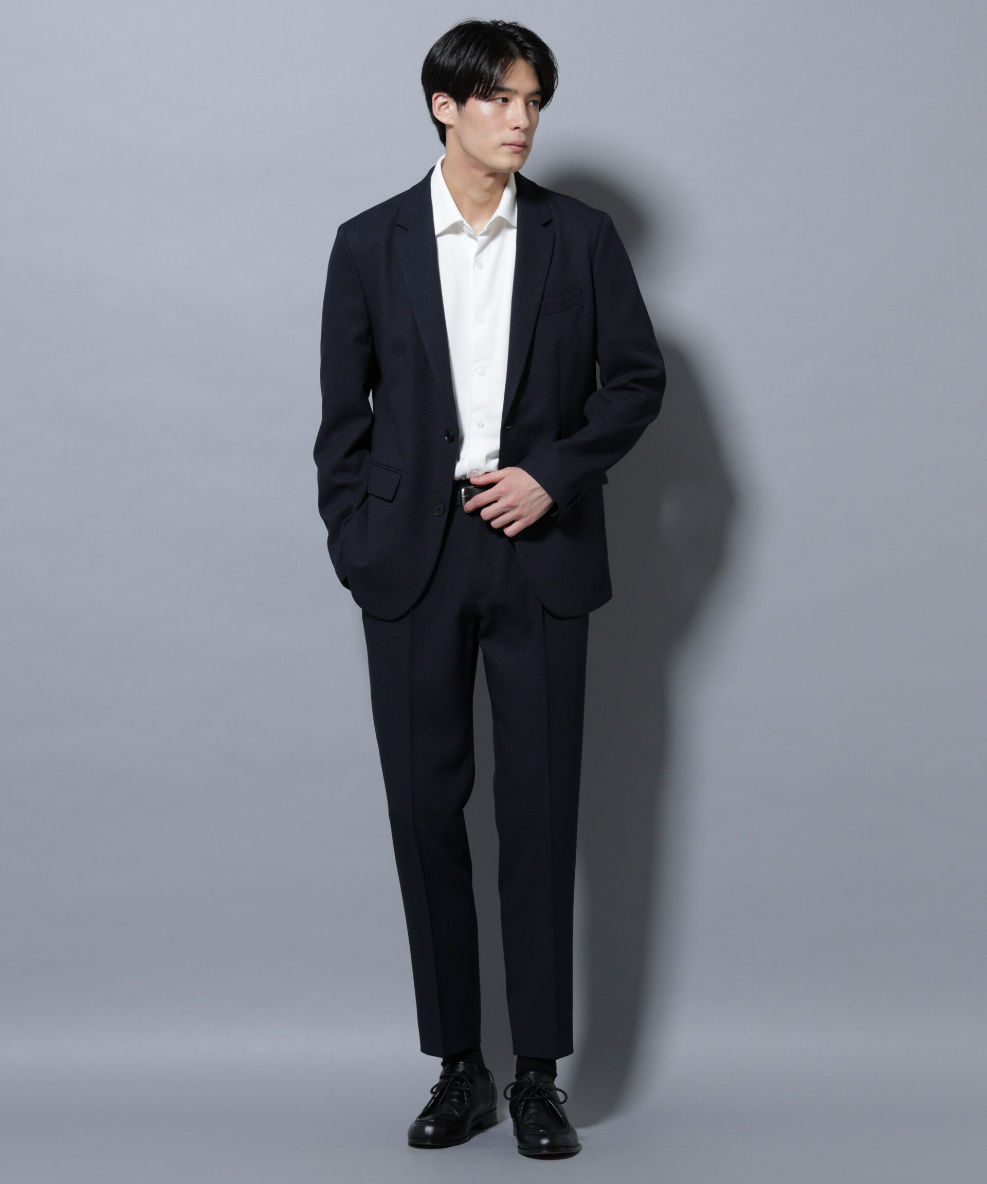 nano･universe「「Damerino」LANATEC(R)メランジオックスストレッチセットアップ」|スーツ|