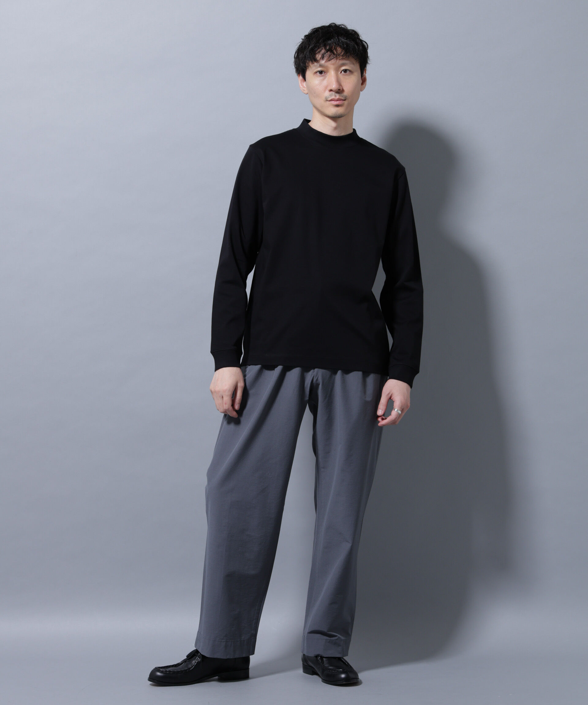 nano･universe「アンチスメルモックネックTシャツ 長袖」|Tシャツ・カットソー|