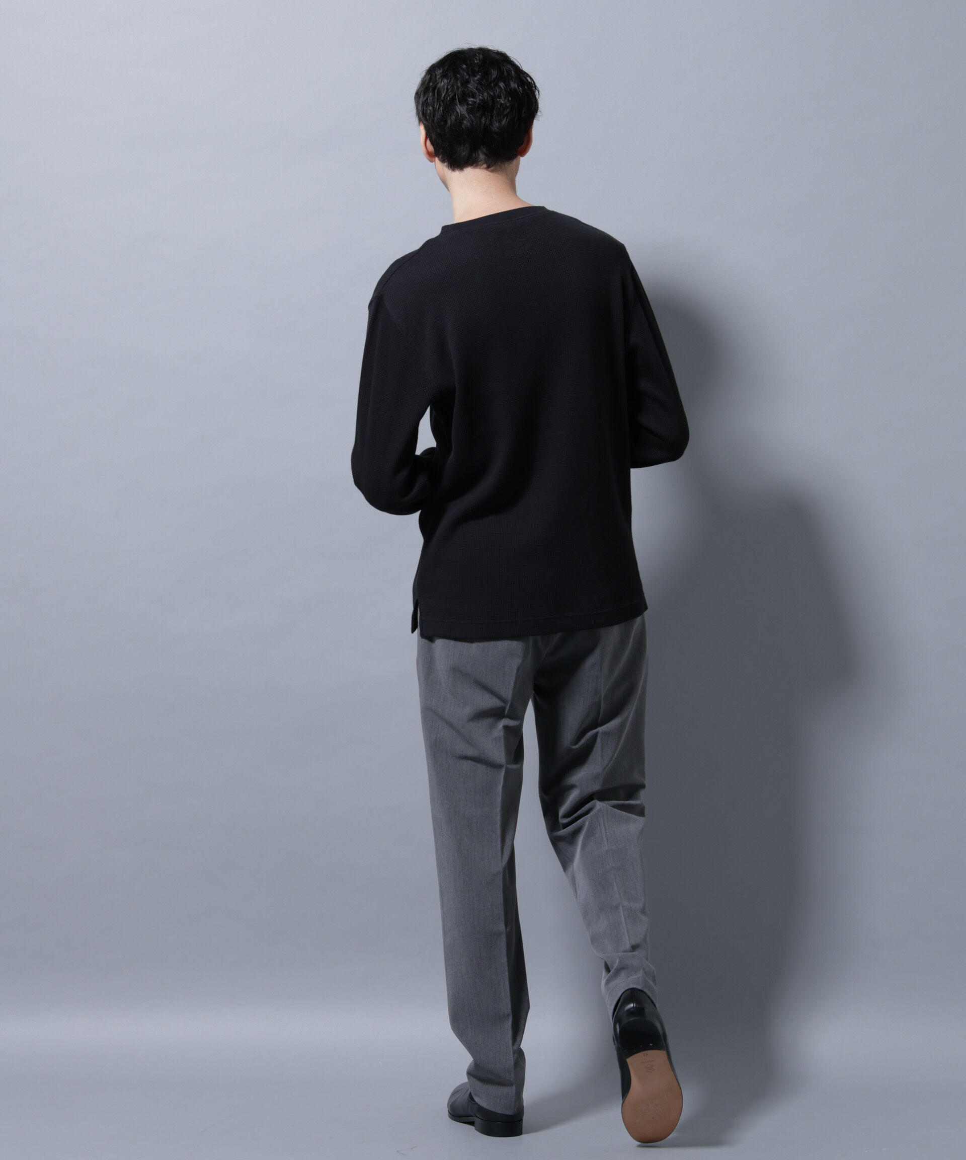 nano･universe「アンチスメルワッフルTシャツ 長袖」|Tシャツ・カットソー|