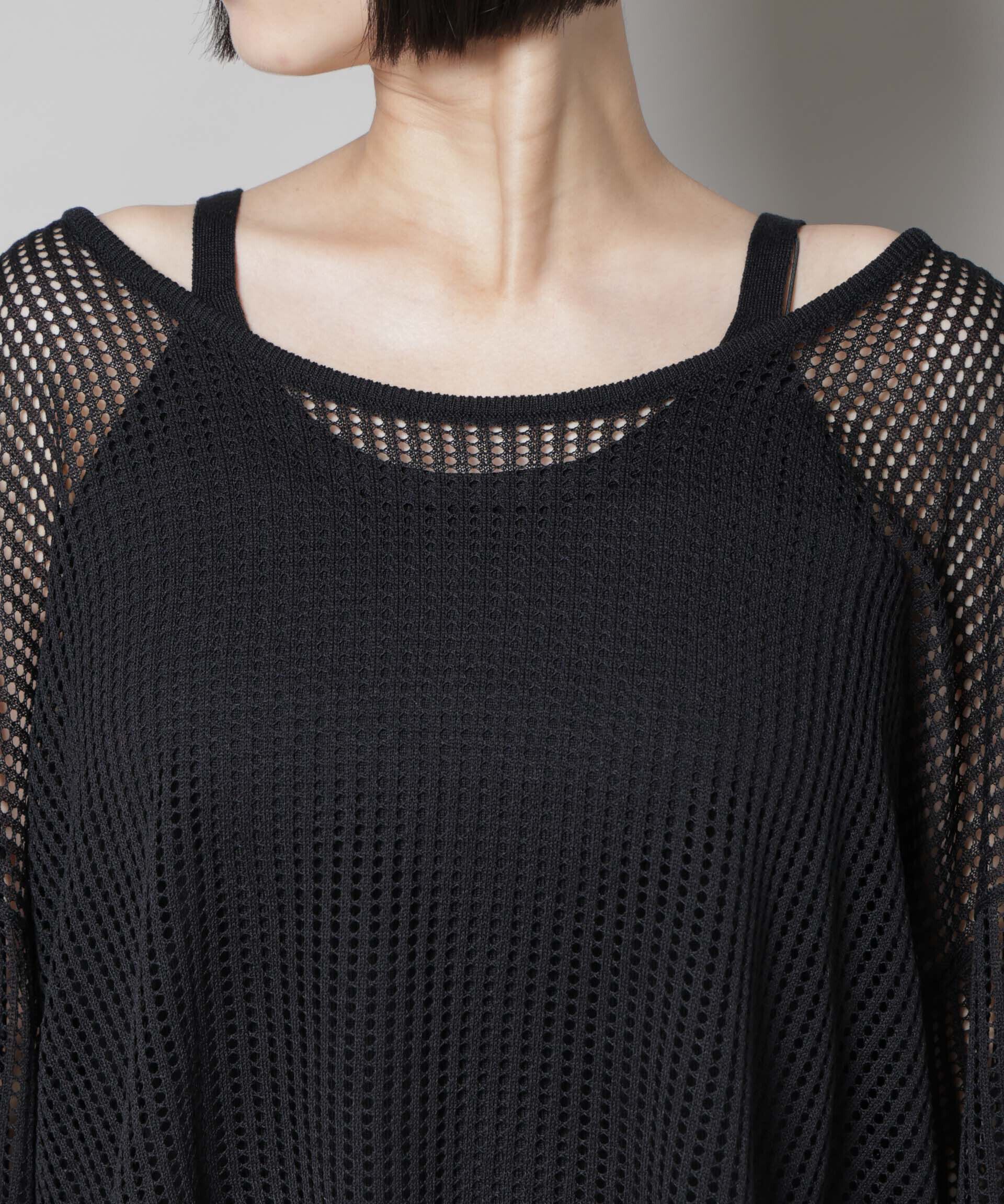 nano･universe「メッシュレイヤードニットアンサンブル」|ニット・セーター|