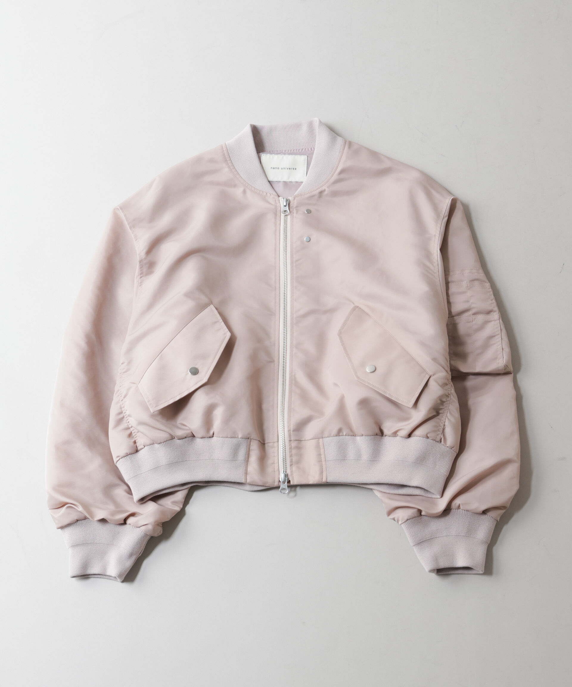 nano･universe「ナイロンツイルMA-1ブルゾン」|ブルゾン・スタジャン|