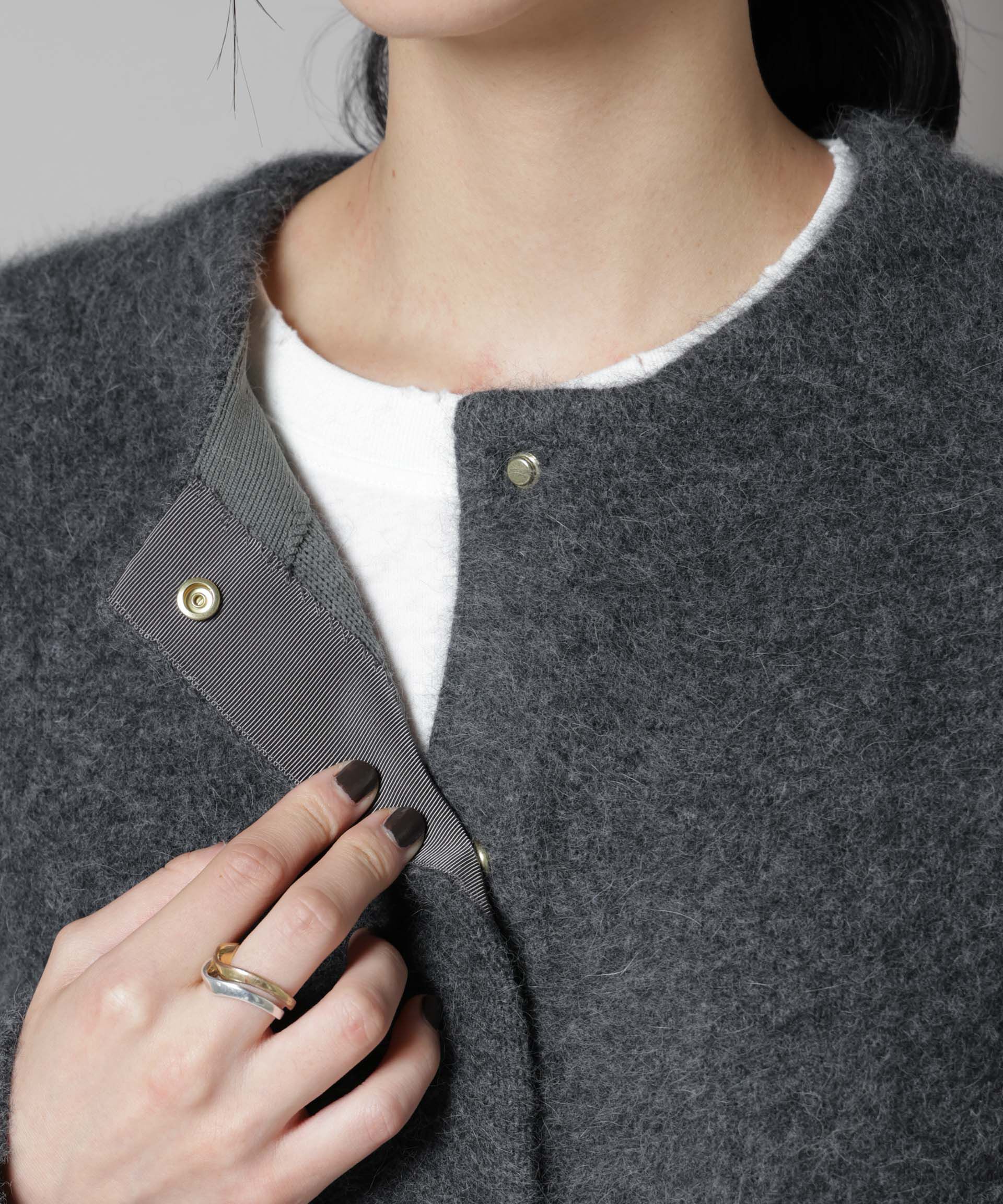 nano･universe「ウォッシャブルフォックスリバーニットジャケット」|ニット・セーター|