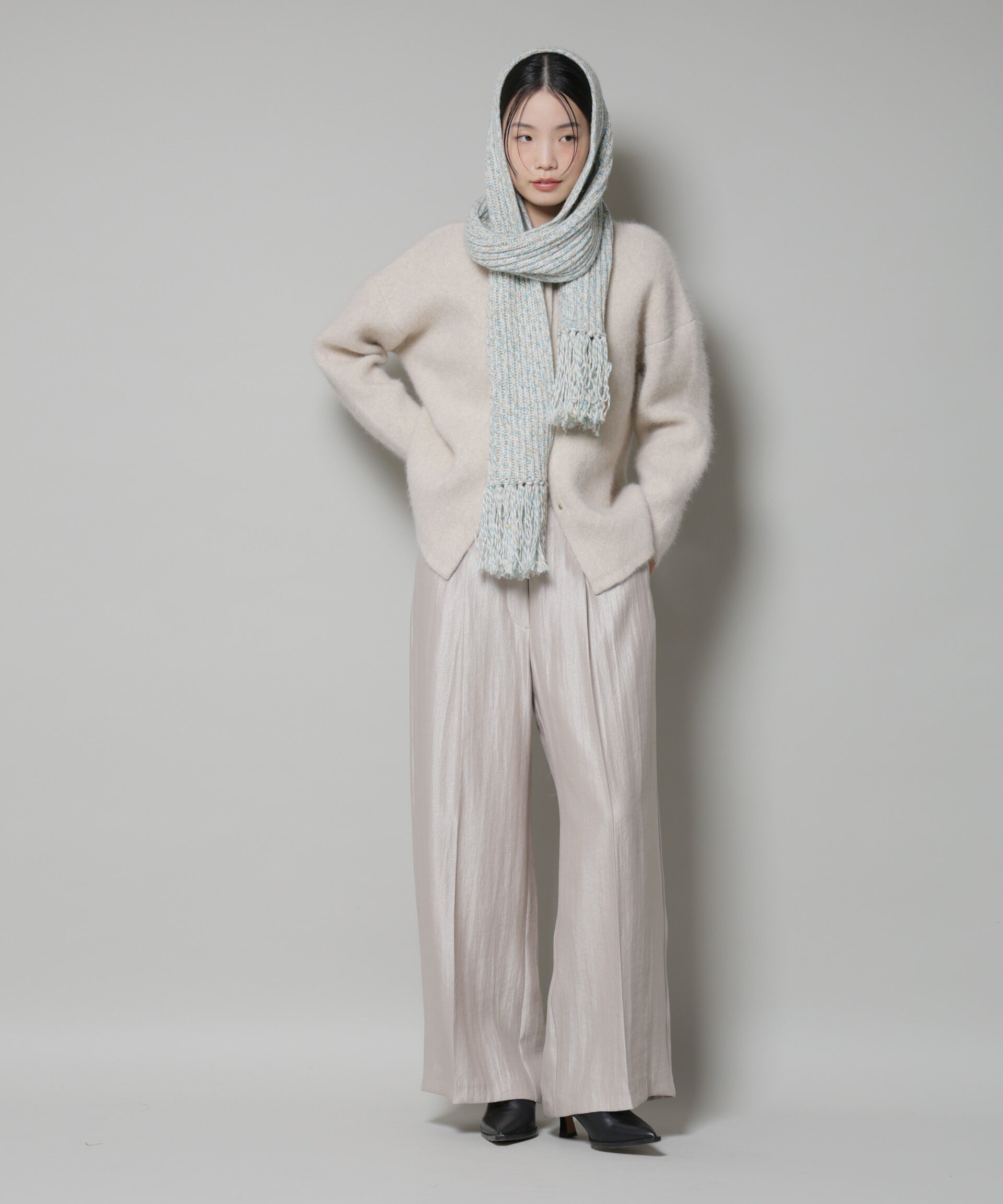 nano･universe「ウォッシャブルフォックスリバーニットジャケット」|ニット・セーター|