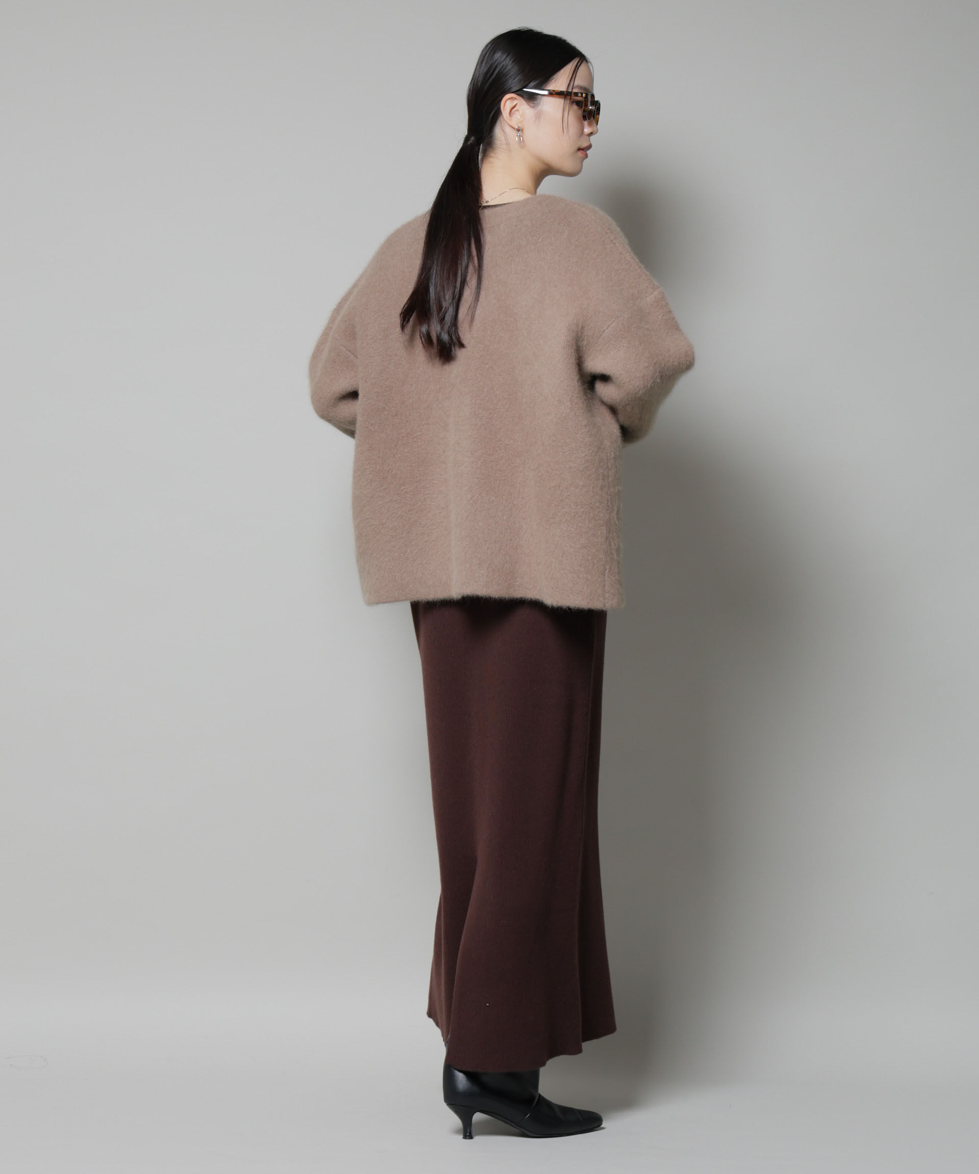 nano･universe「ウォッシャブルフォックスリバーニットジャケット」|ニット・セーター|