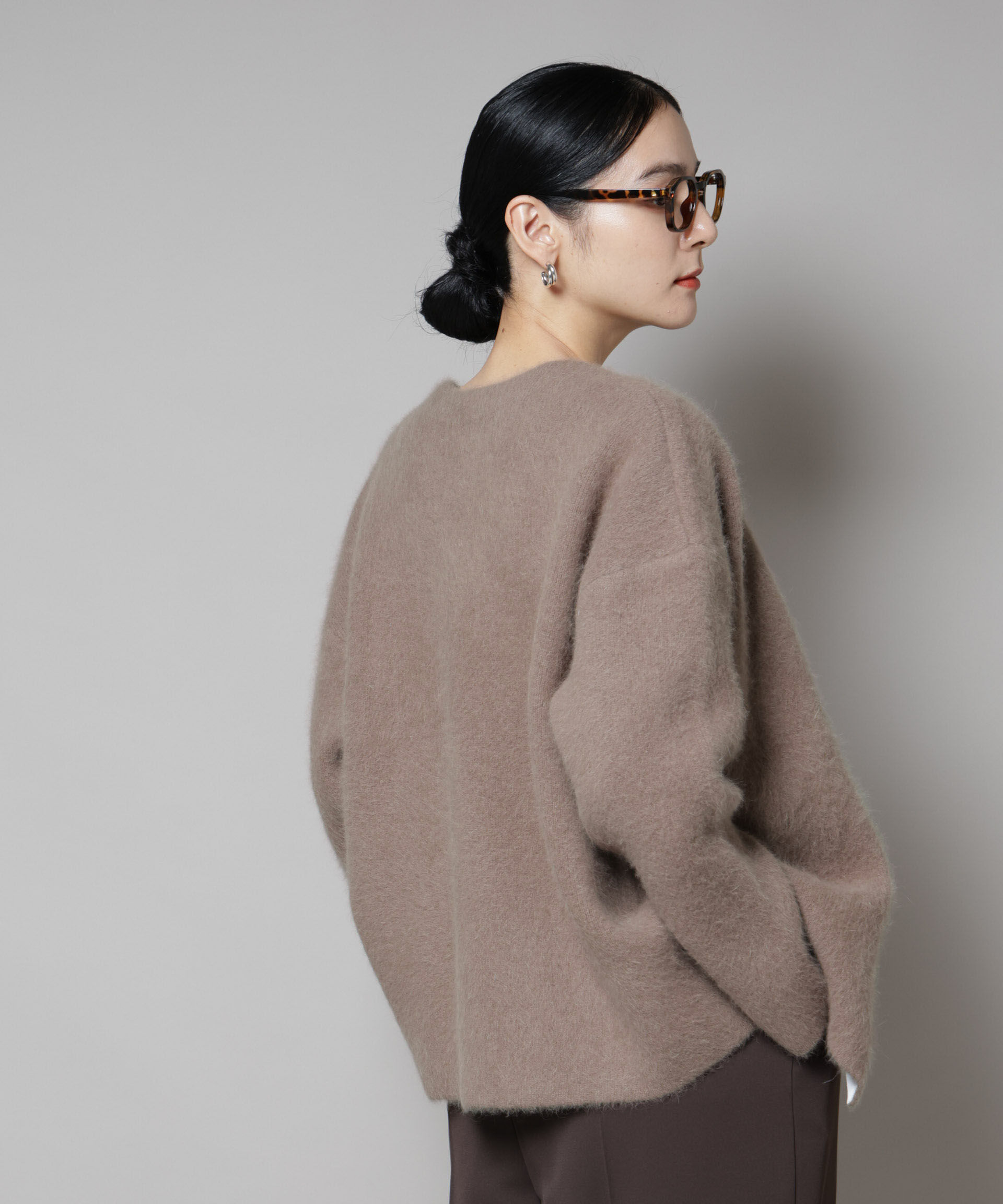 nano･universe「ウォッシャブルフォックスリバーニットジャケット」|ニット・セーター|