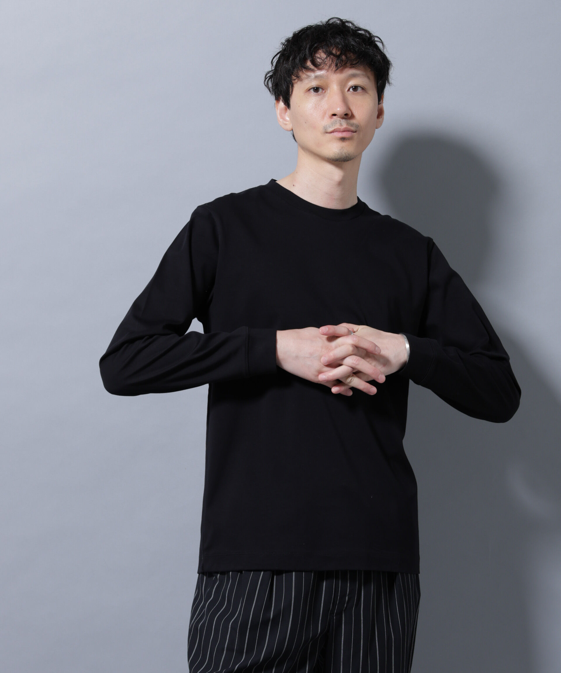 nano･universe「アンチスメルクルーネックTシャツ 長袖」|Tシャツ・カットソー|