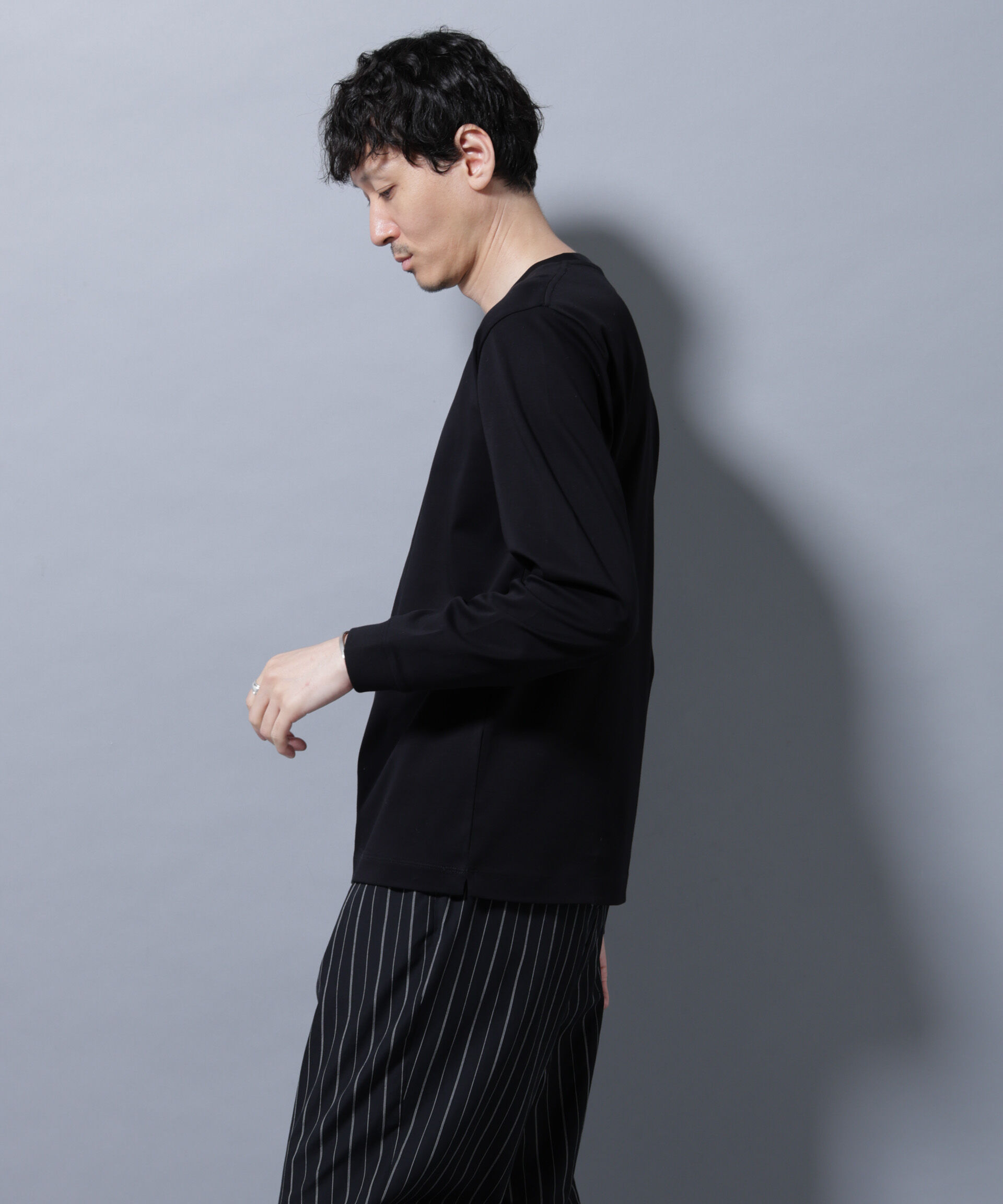 nano･universe「アンチスメルクルーネックTシャツ 長袖」|Tシャツ・カットソー|