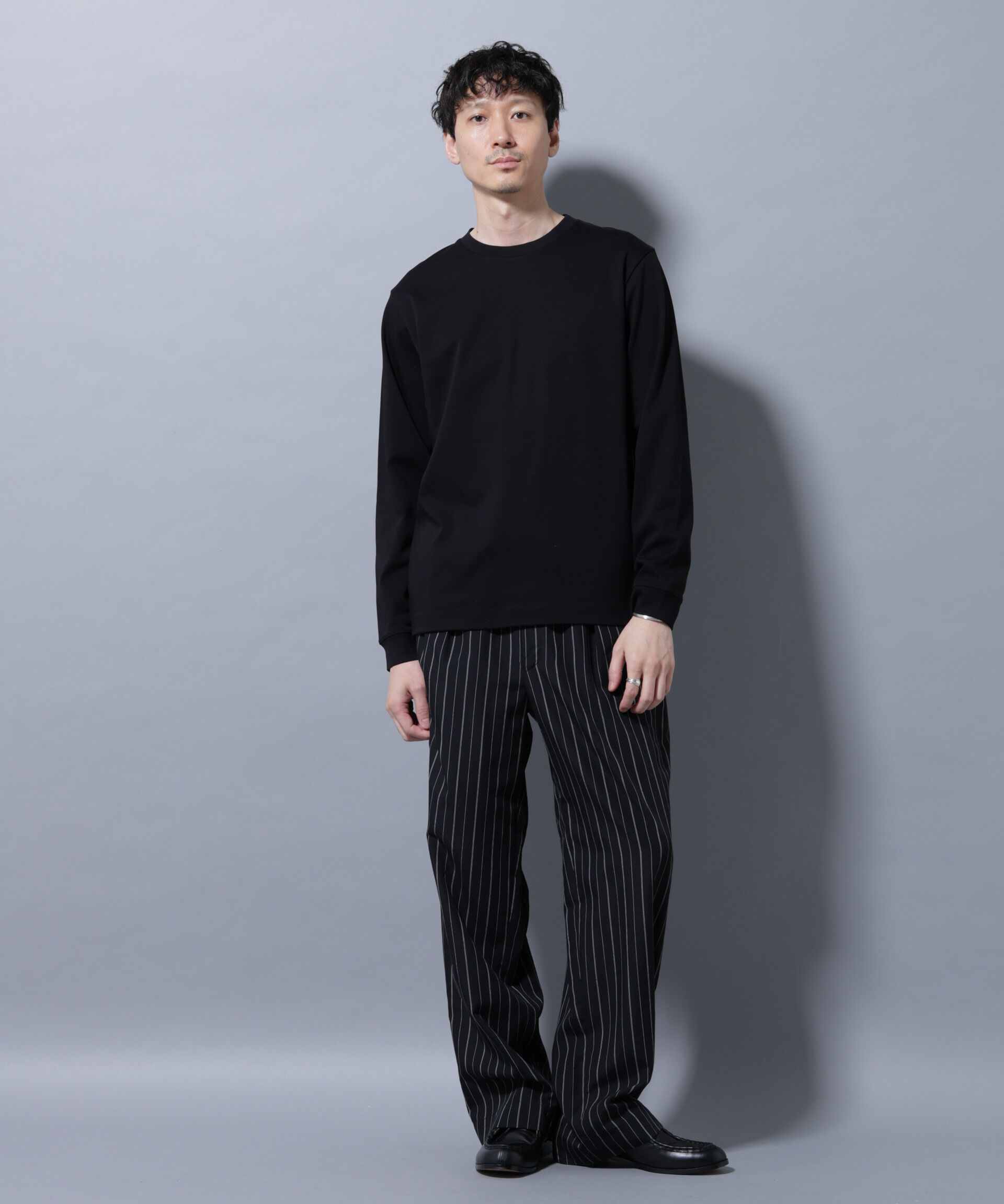 nano･universe「アンチスメルクルーネックTシャツ 長袖」|Tシャツ・カットソー|