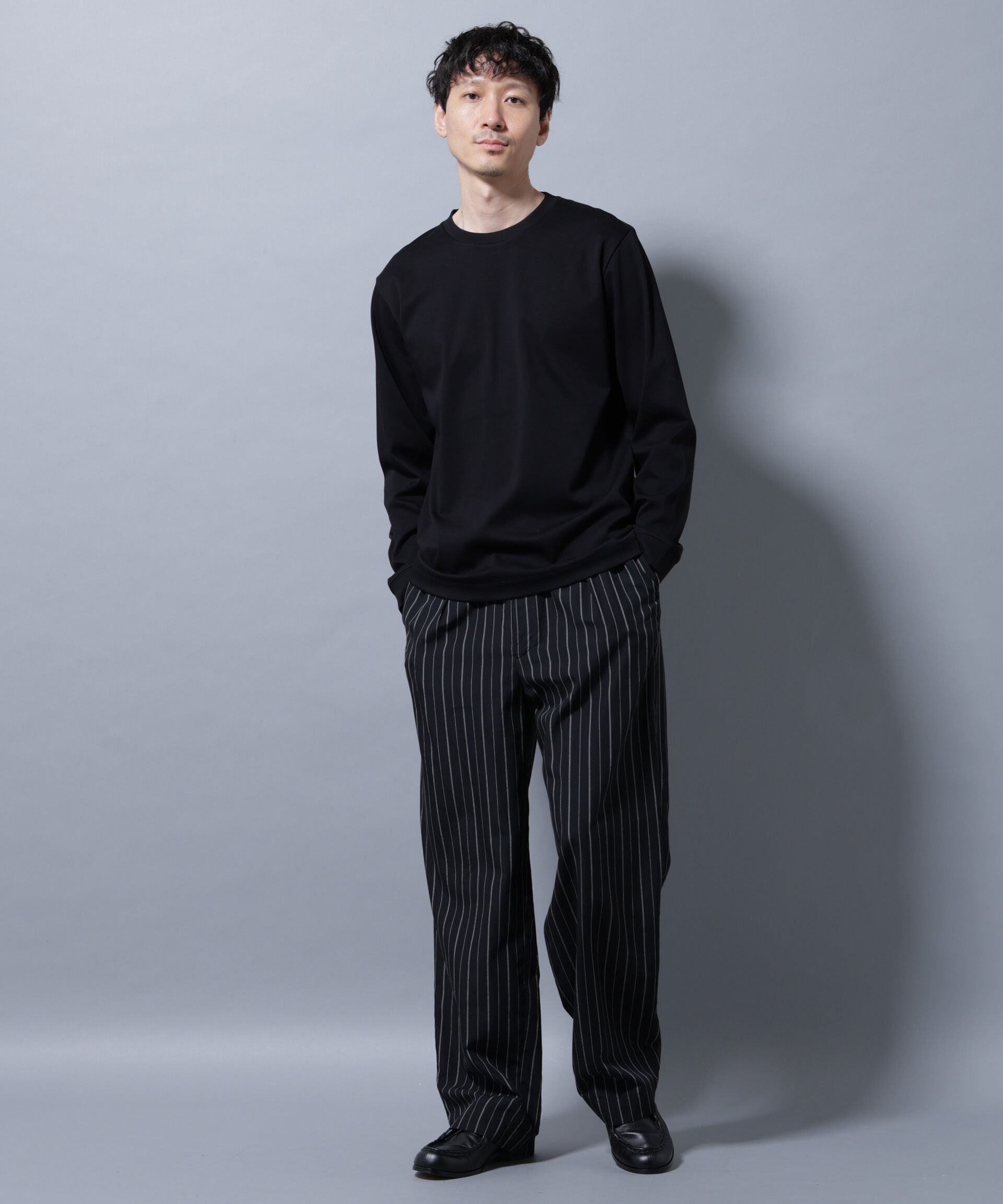 nano･universe「アンチスメルクルーネックTシャツ 長袖」|Tシャツ・カットソー|