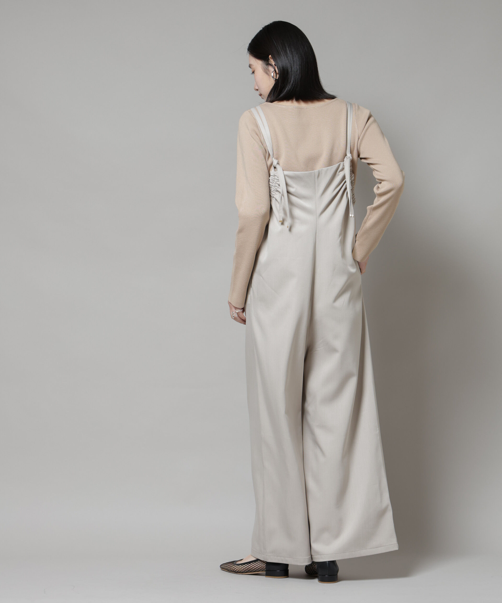 nano･universe「スクエア&ボートネック前後2wayニットプルオーバー」|ニット・セーター|