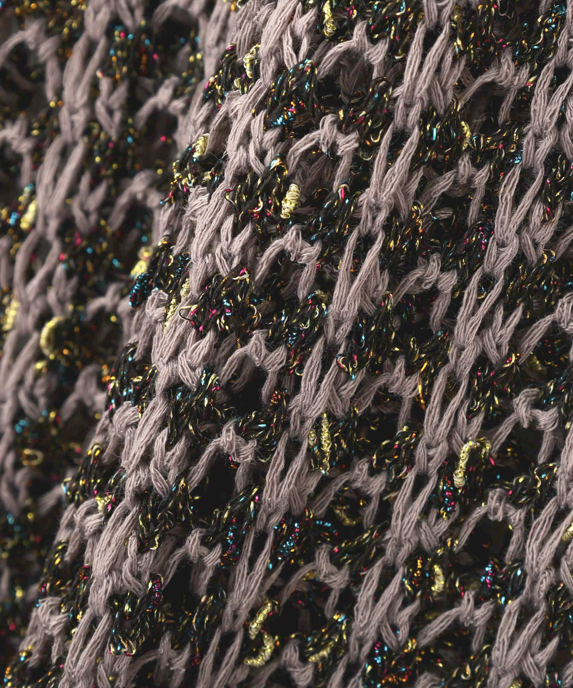 nano･universe「「STEVELOUR」シャイニーレースニットワンピース」|ニット・セーター|