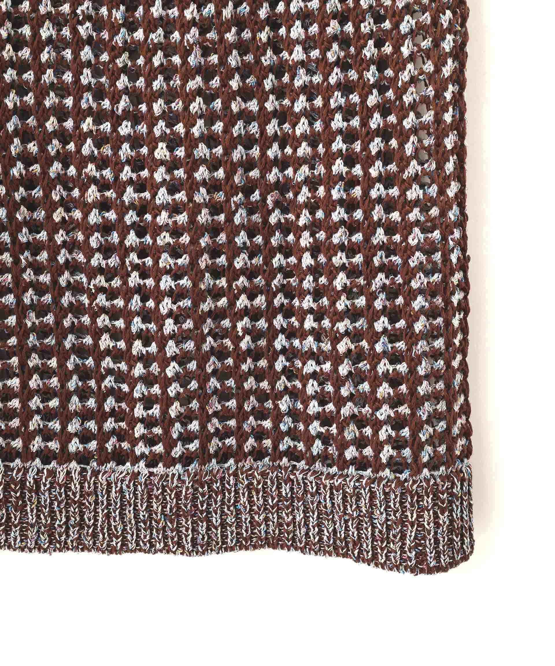 nano･universe「「STEVELOUR」シャイニーレースニットワンピース」|ニット・セーター|