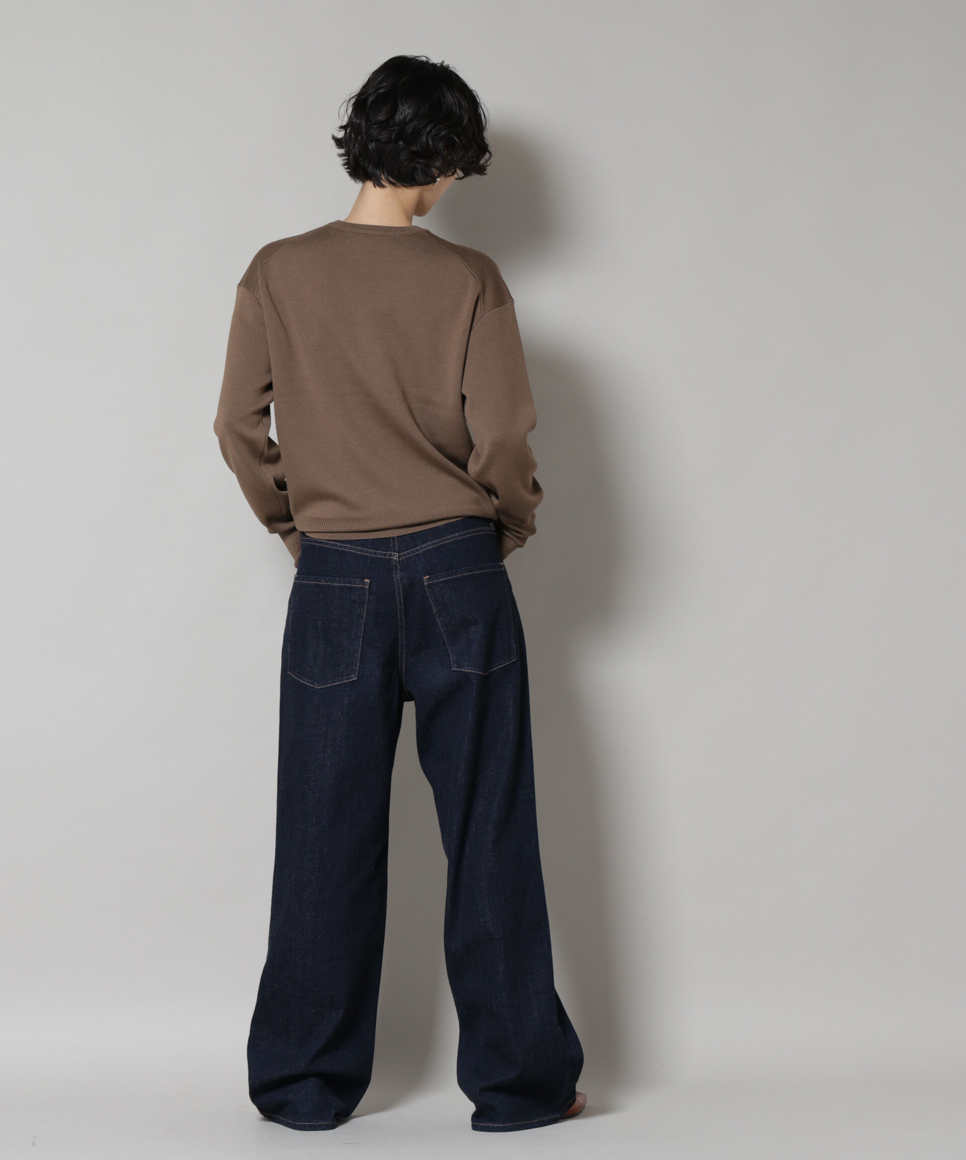 nano･universe「毛玉レスニットスムースクルーネックプルオーバー」|ニット・セーター|