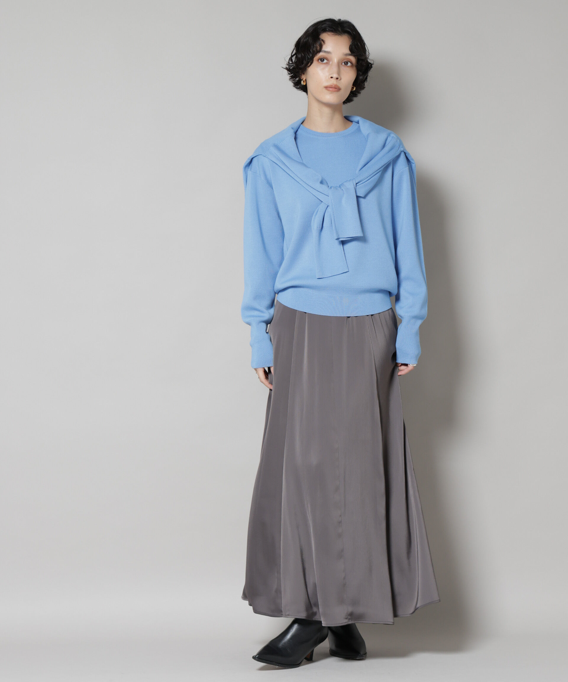 nano･universe「毛玉レスニットスムースクルーネックプルオーバー」|ニット・セーター|