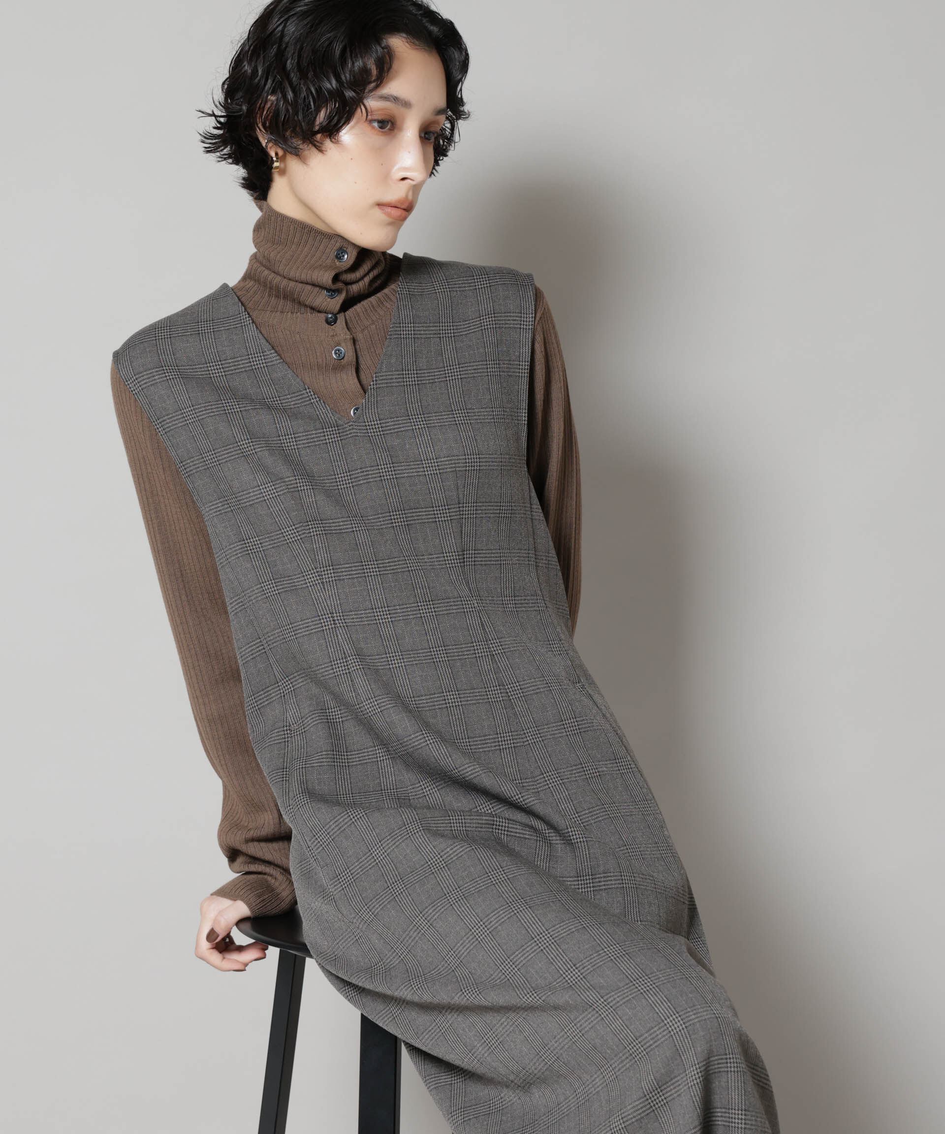 nano･universe「毛玉レスニット3wayリブタートルトップス」|ニット・セーター|