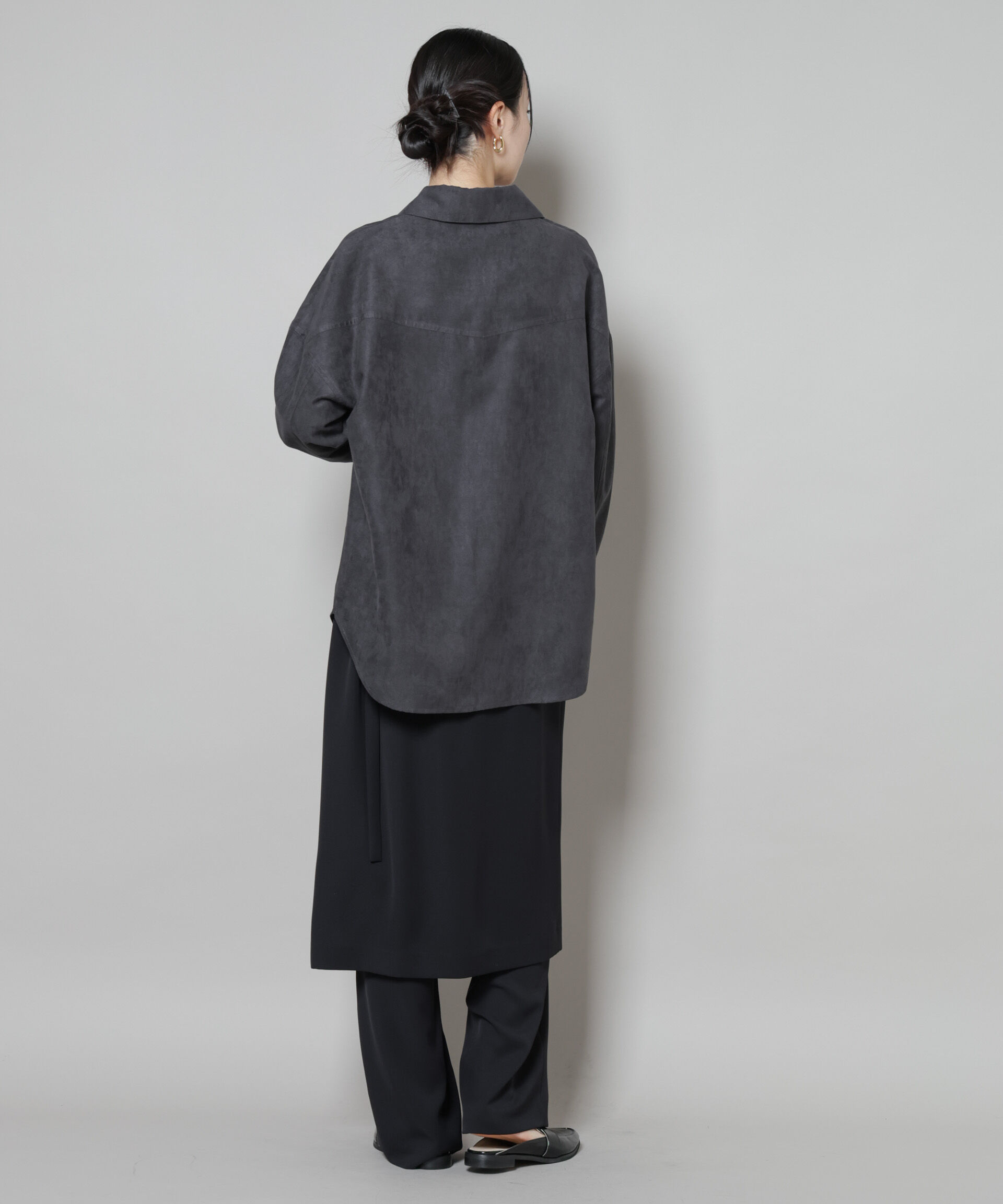 nano･universe「フェイクスエードシャツ(セットアップ可)」|シャツ・ブラウス|