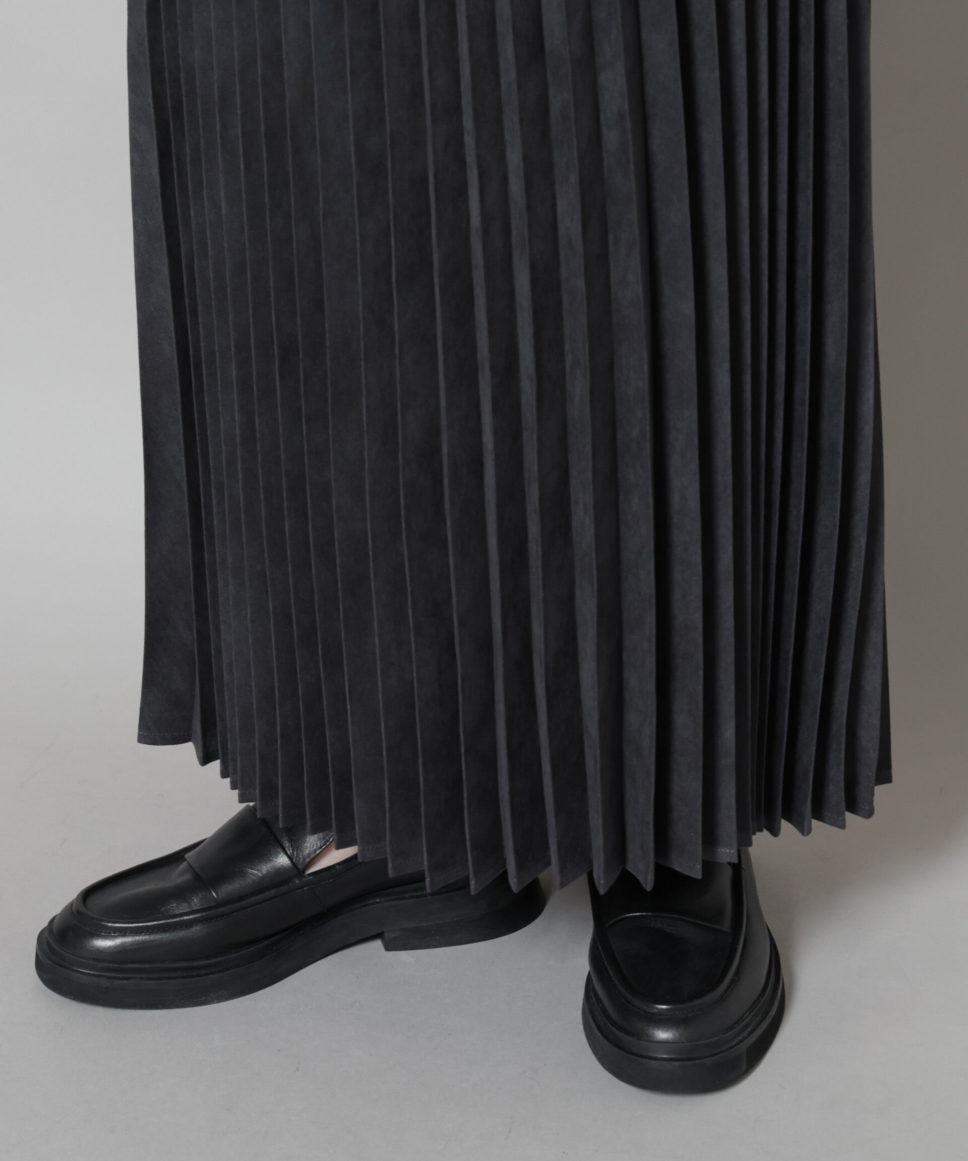 nano･universe「フェイクスエードプリーツスカート(セットアップ可)」|スカート|