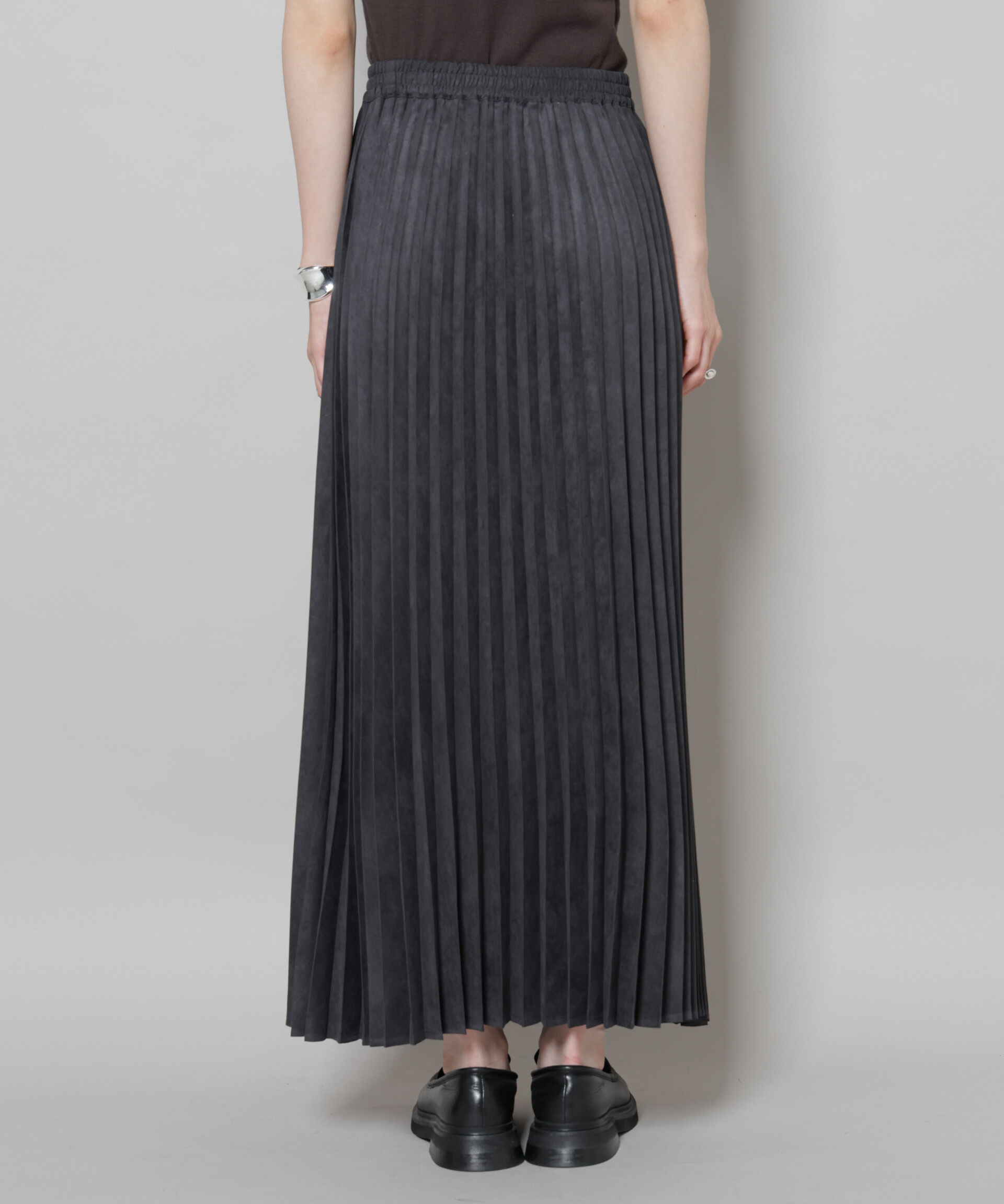 nano･universe「フェイクスエードプリーツスカート(セットアップ可)」|スカート|