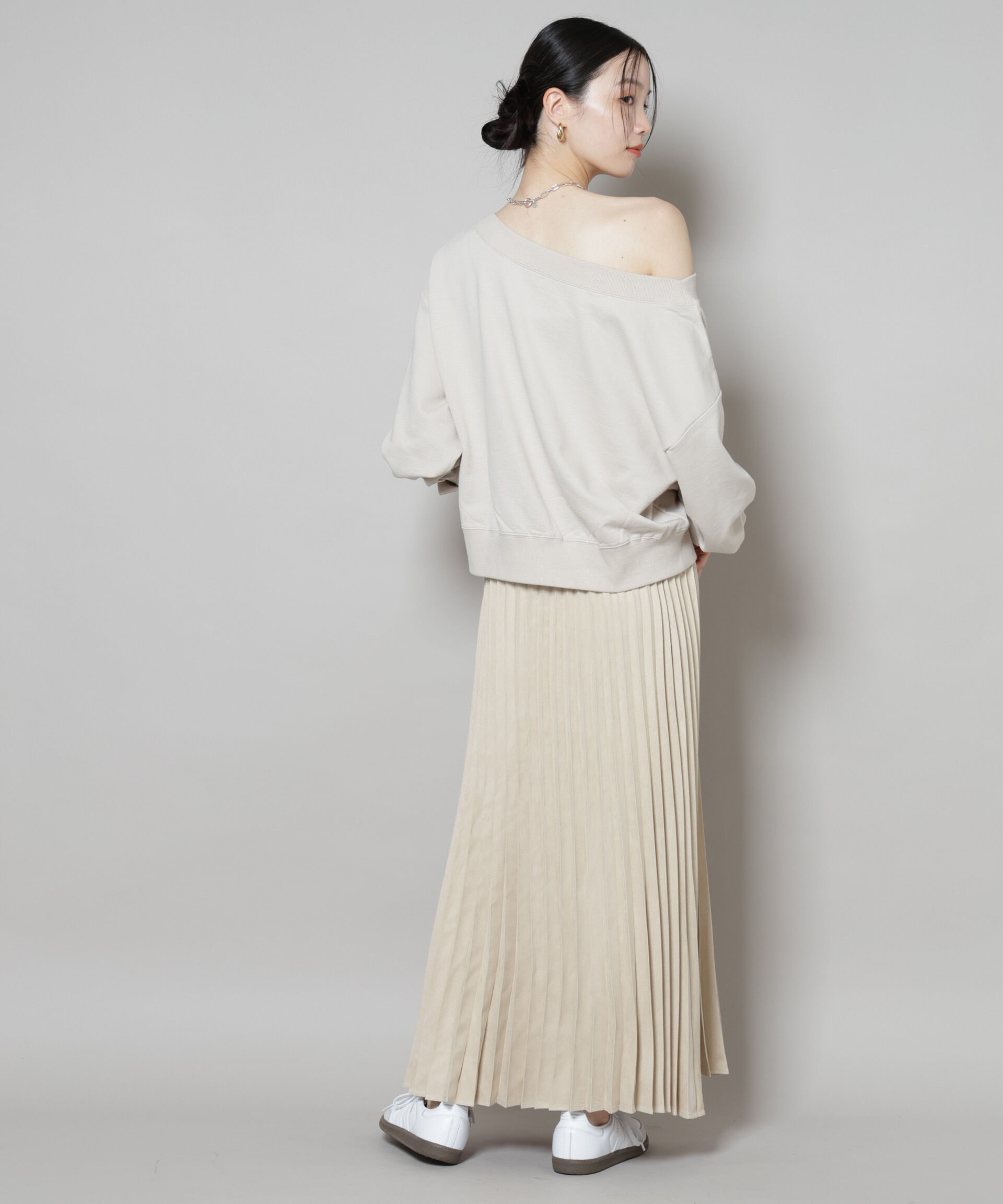 nano･universe「フェイクスエードプリーツスカート(セットアップ可)」|スカート|