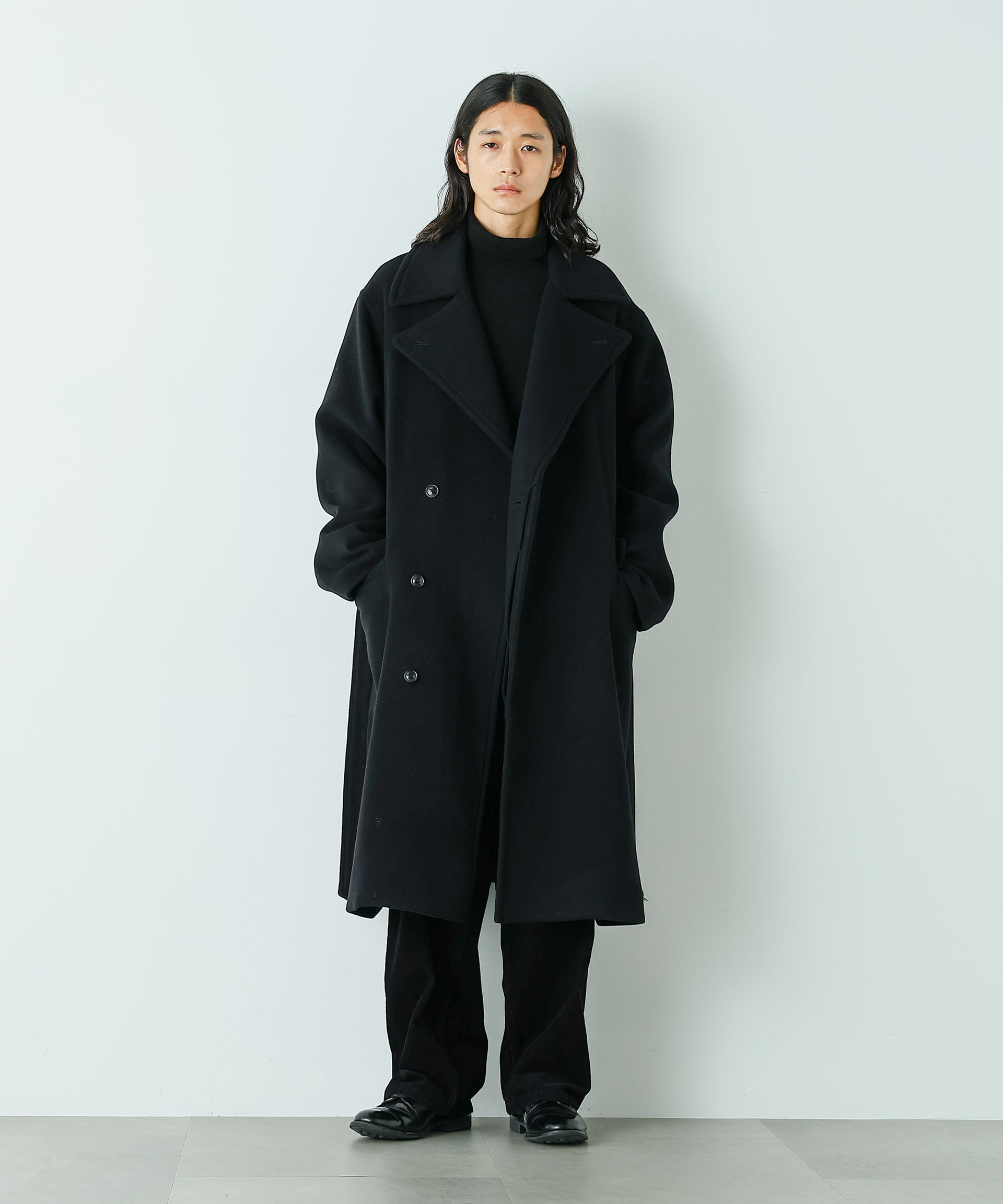 nano･universe「｢HOTEL PALACE｣ ショルダーデザインステッチタートルネックニット」|ニット・セーター|