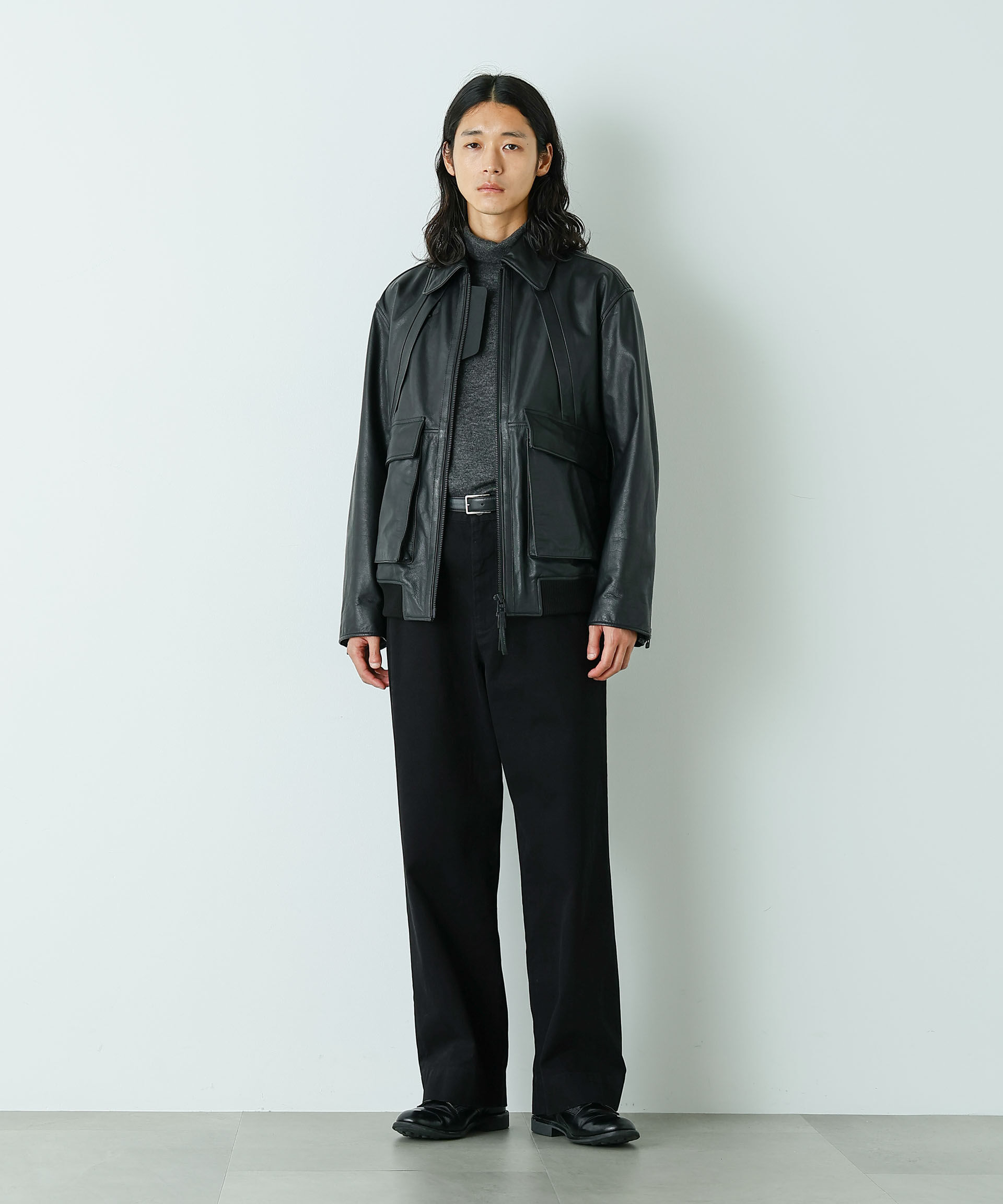 nano･universe「｢HOTEL PALACE｣ ショルダーデザインステッチタートルネックニット」|ニット・セーター|