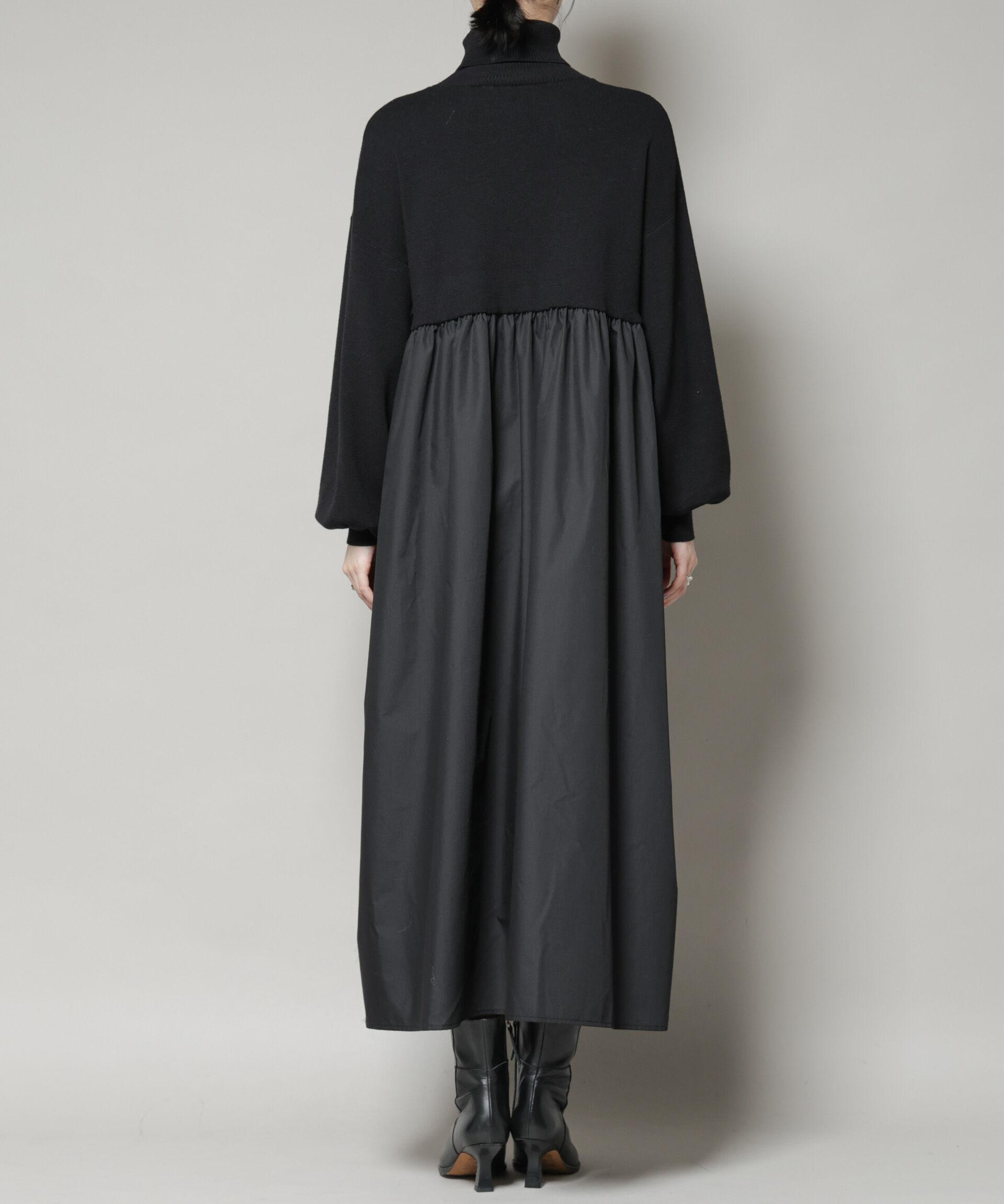 nano･universe「異素材コンビドッキングタートルワンピース」|ワンピース|