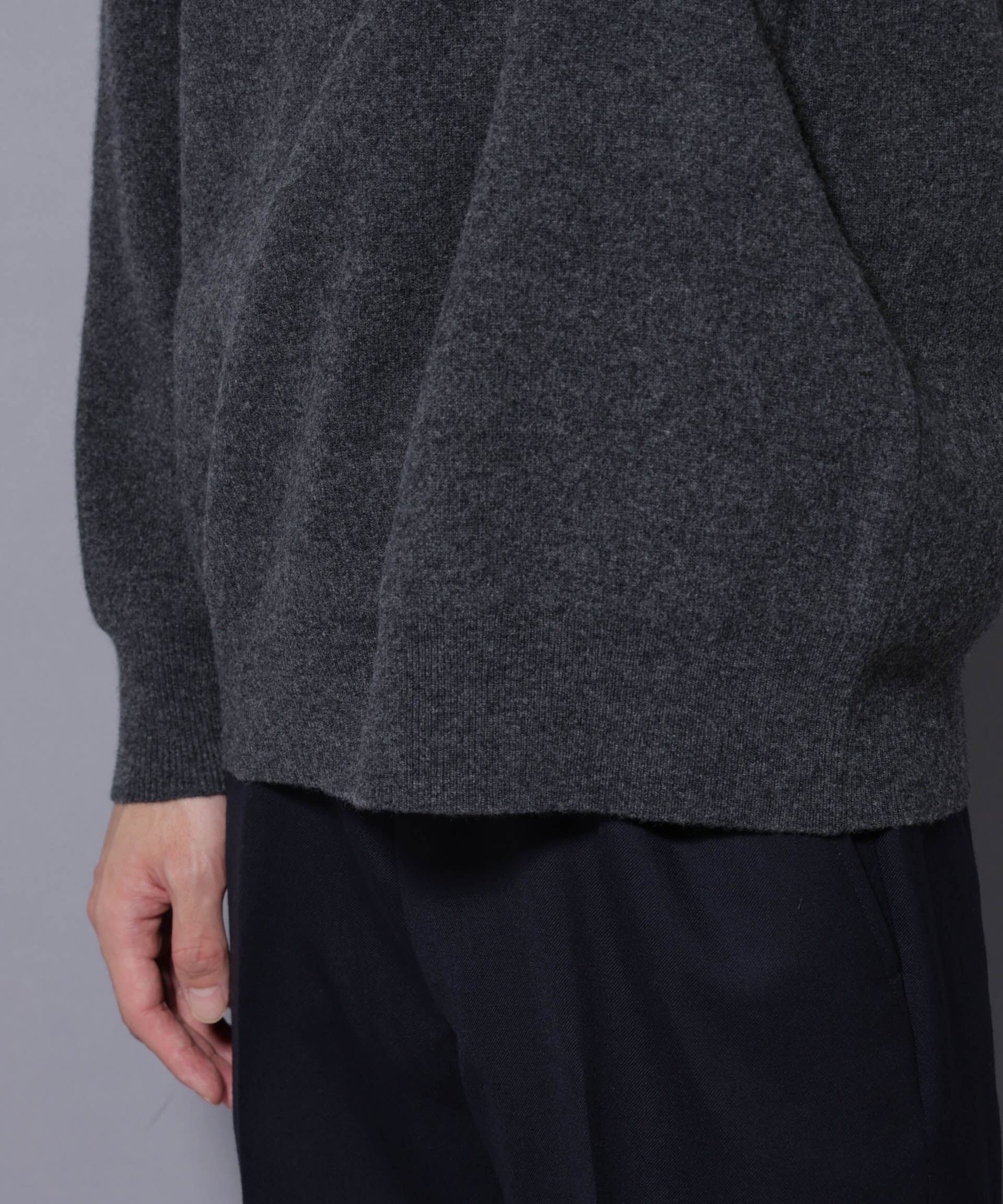 nano･universe「ウールカシミヤクルーネックプルオーバー」|ニット・セーター|