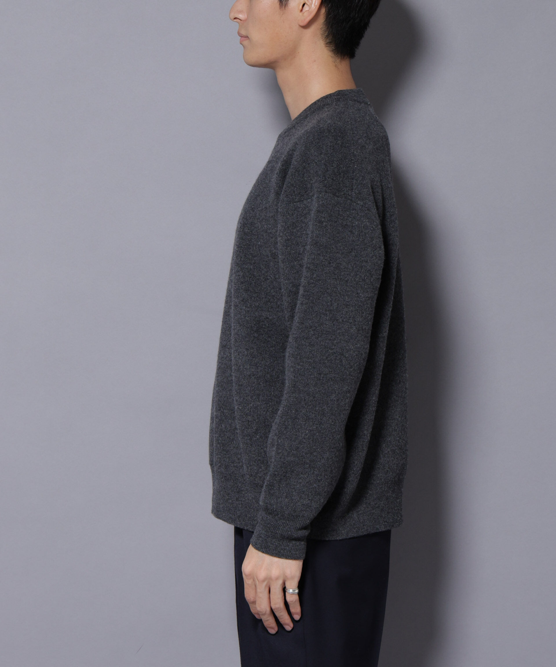 nano･universe「ウールカシミヤクルーネックプルオーバー」|ニット・セーター|