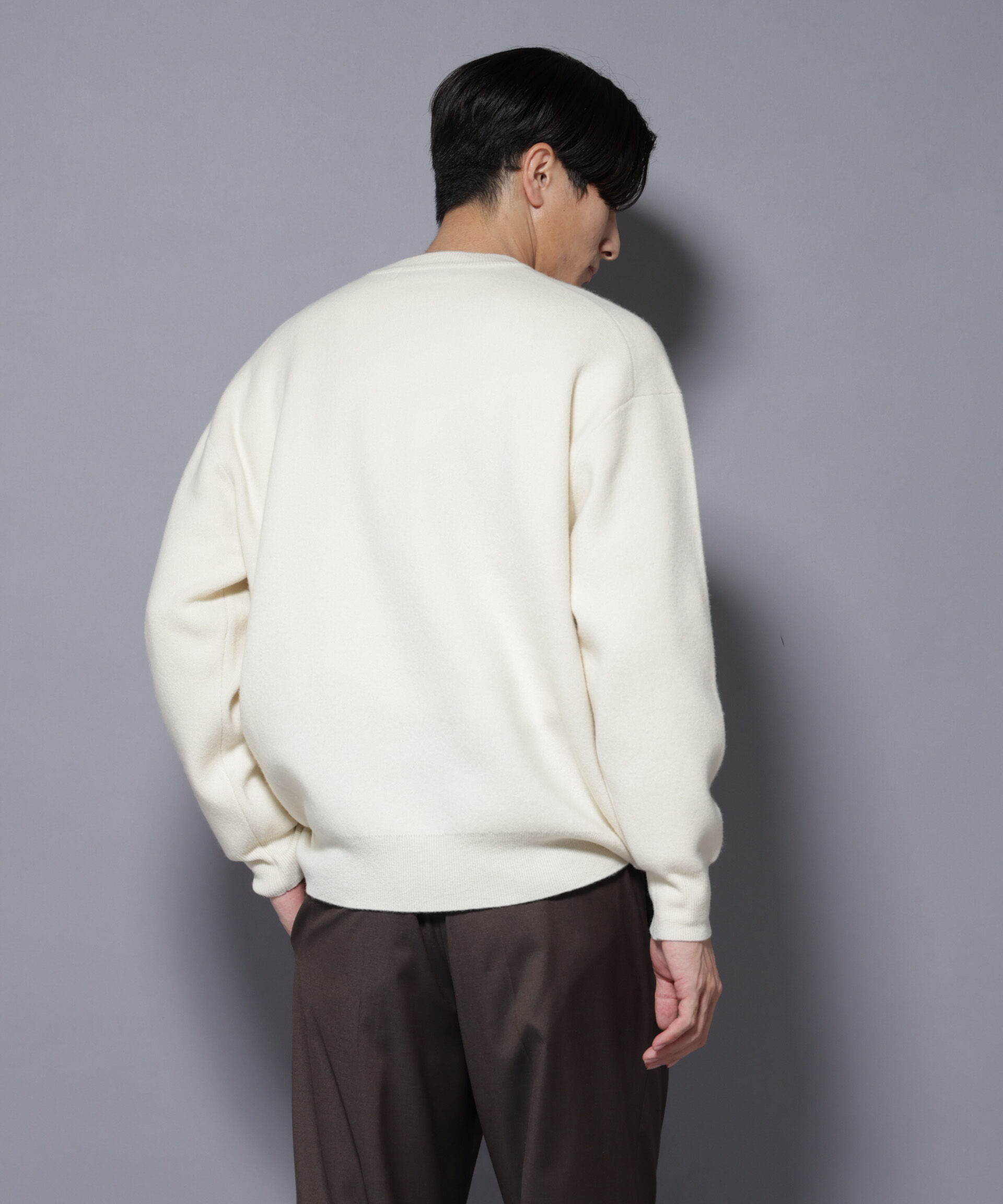 nano･universe「ウールカシミヤクルーネックプルオーバー」|ニット・セーター|