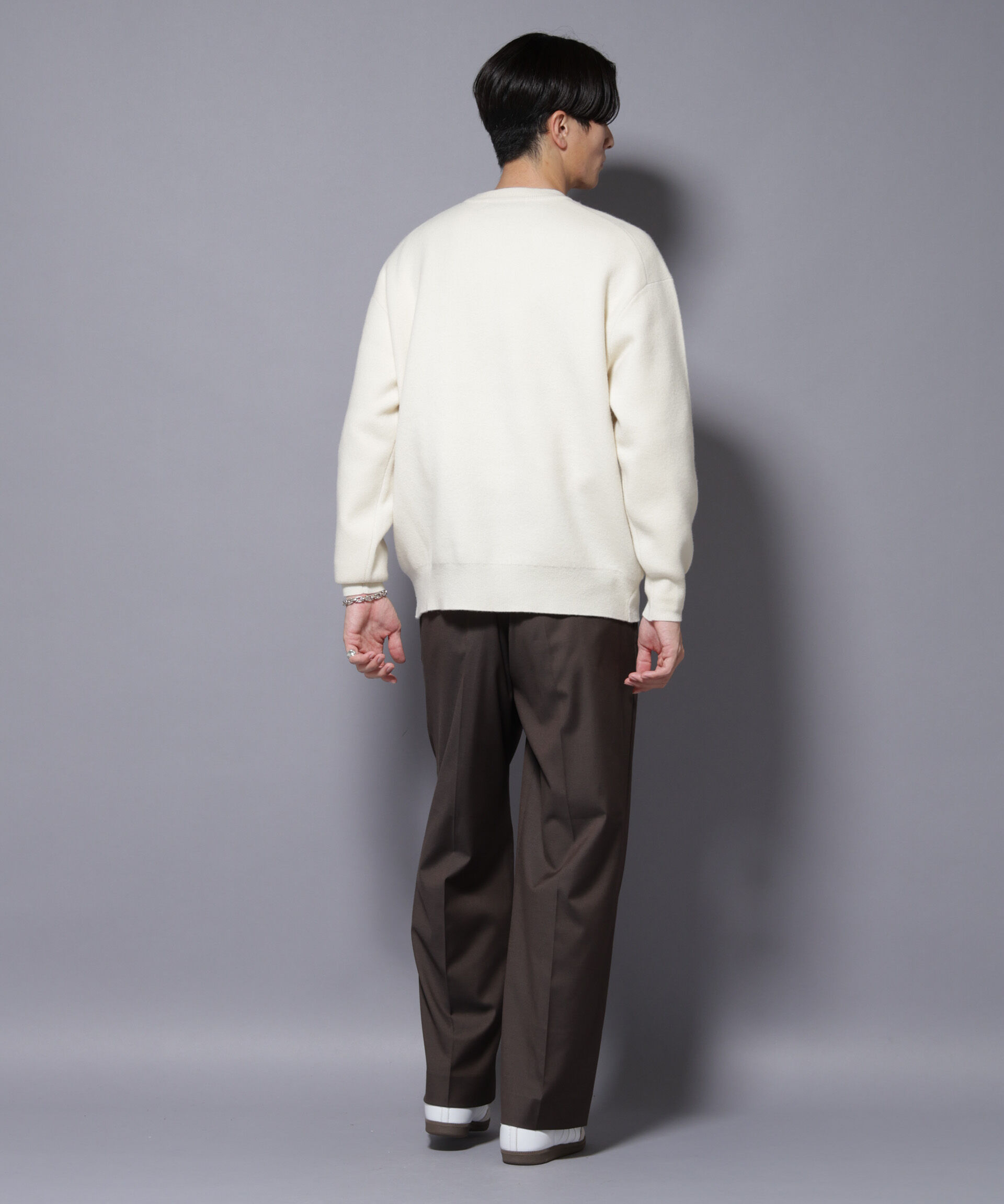 nano･universe「ウールカシミヤクルーネックプルオーバー」|ニット・セーター|