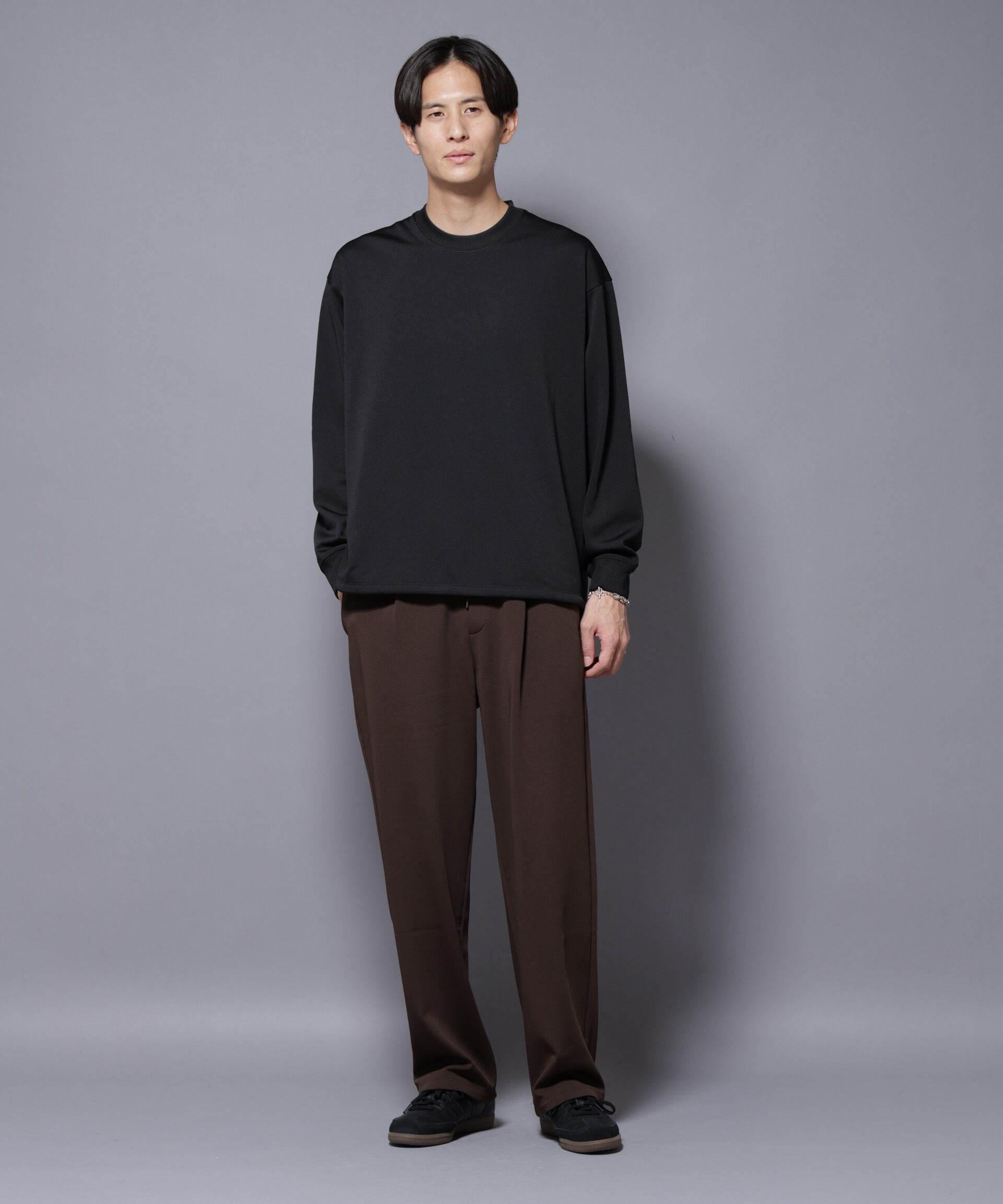 nano･universe「｢MC｣coveross(R)  フリースボンディングクルーネック」|Tシャツ・カットソー|