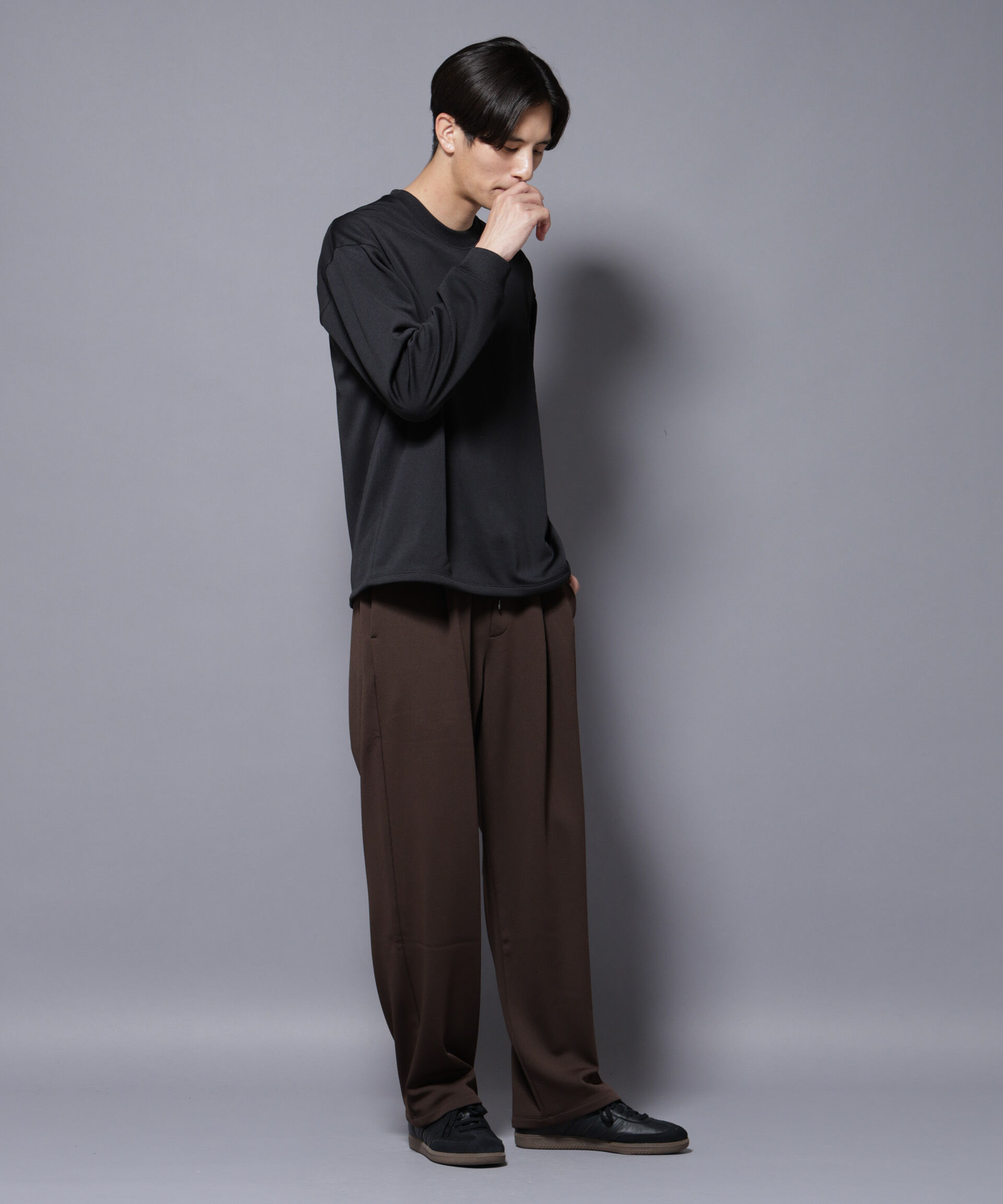 nano･universe「｢MC｣coveross(R)  フリースボンディングクルーネック」|Tシャツ・カットソー|