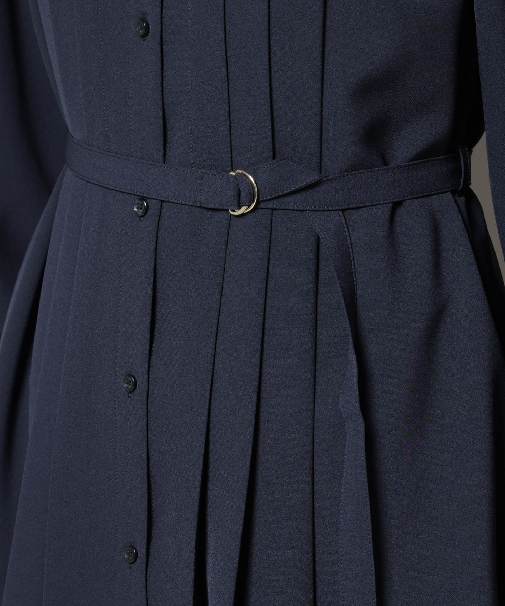 nano･universe「ダブルクロスベルト付きタックワンピース」|ワンピース|