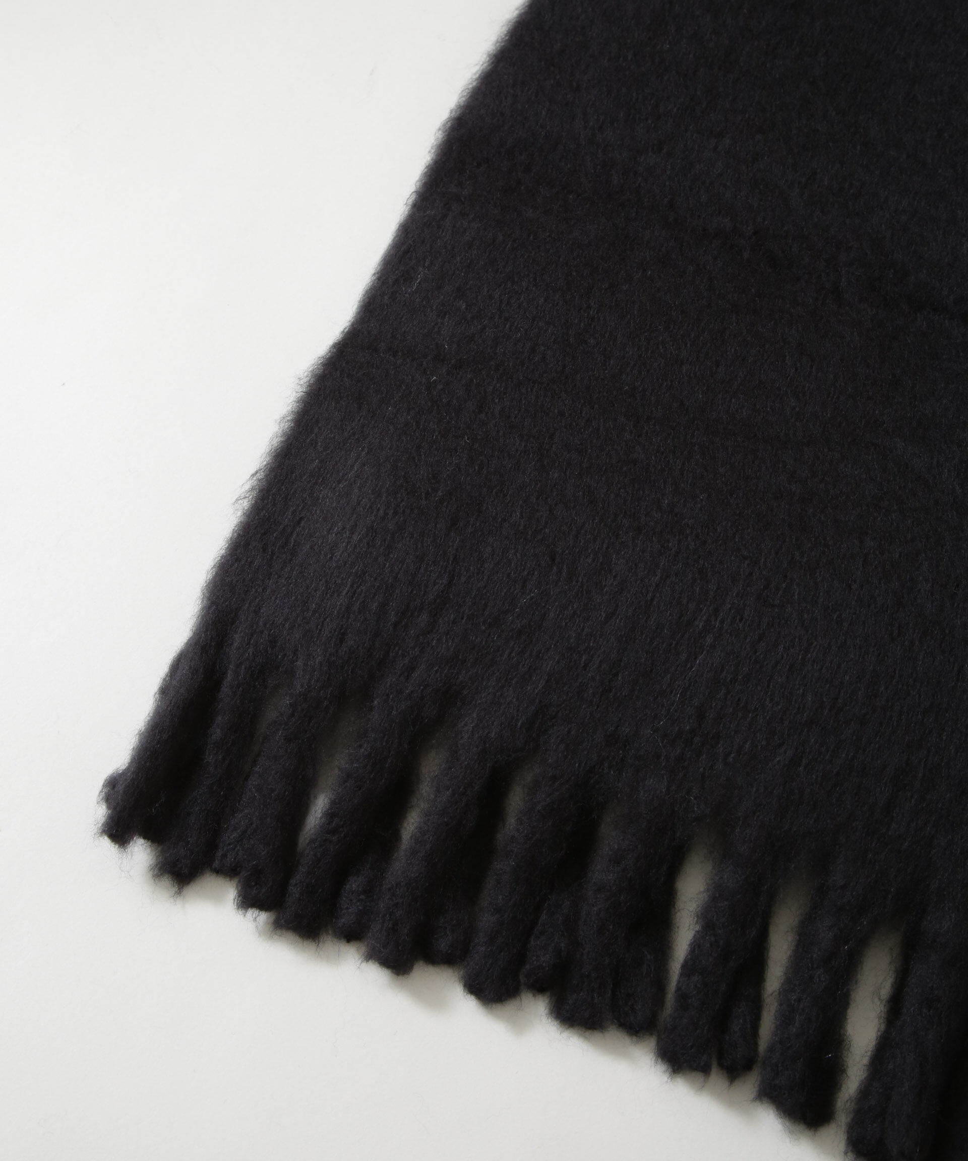 nano･universe「ボリュームフリンジマフラー / ソリッド」|マフラー|