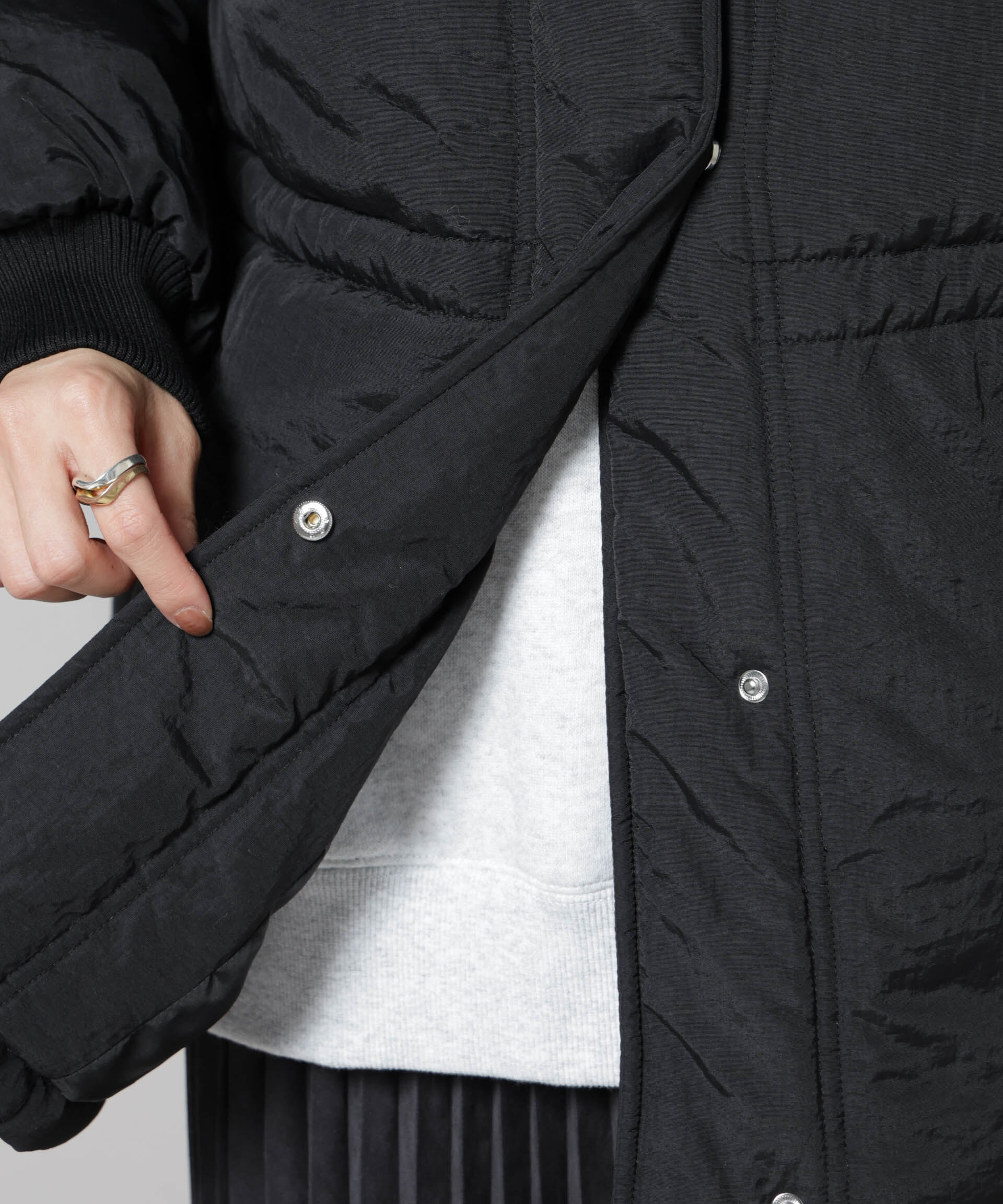 nano･universe「撥水加工・機能中綿 ２wayベスト＆スタンドジップブルゾン」|その他|